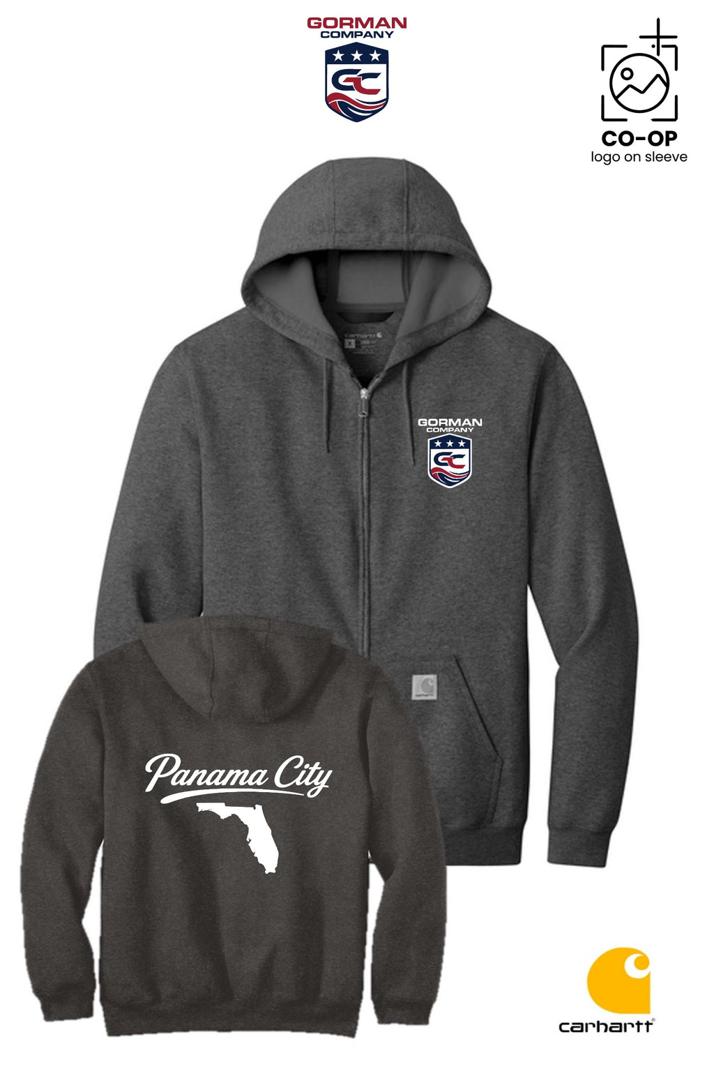 Carhartt® Midweight Hooded Zip-Front Sweatshirt - GORMAN CO - PANAMA CITY