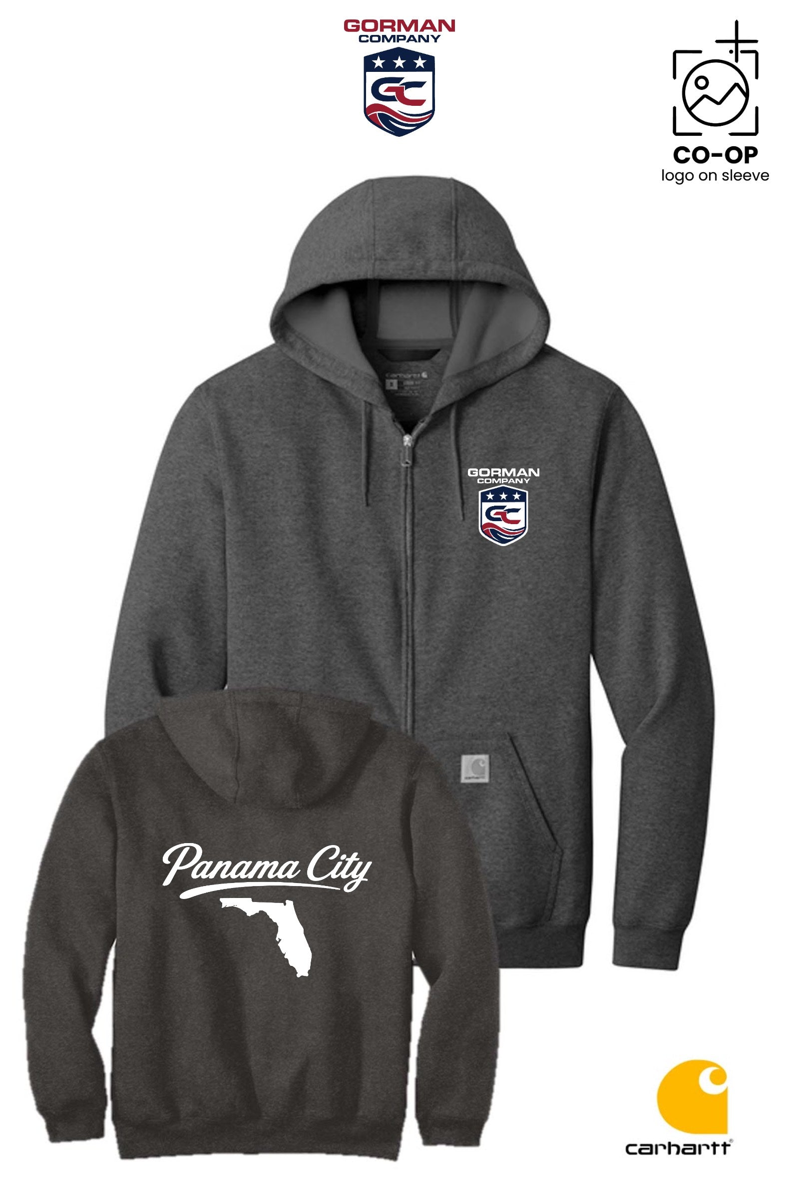 Carhartt® Midweight Hooded Zip-Front Sweatshirt - GORMAN CO - PANAMA CITY