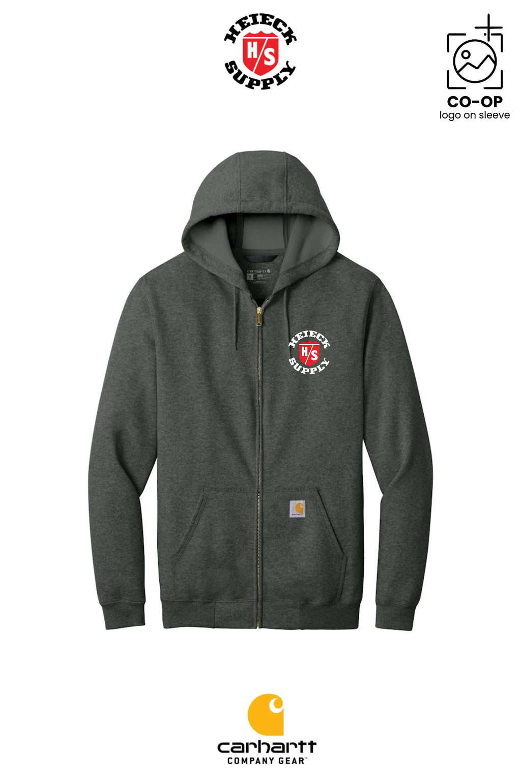 Carhartt® Midweight Hooded Zip-Front Sweatshirt - HEIECK SUPPLY