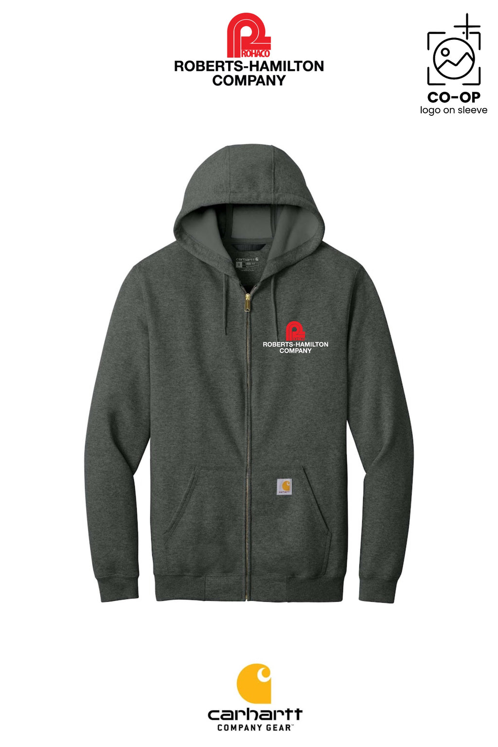 Carhartt® Midweight Hooded Zip-Front Sweatshirt - ROBERTS-HAMILTON