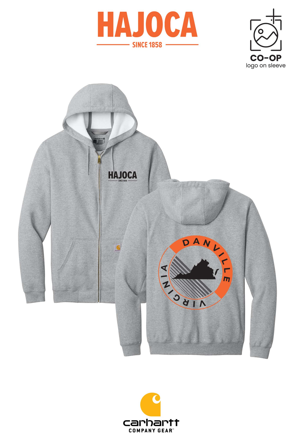 Carhartt® Midweight Hooded Zip-Front Sweatshirt - HAJOCA - DANVILLE