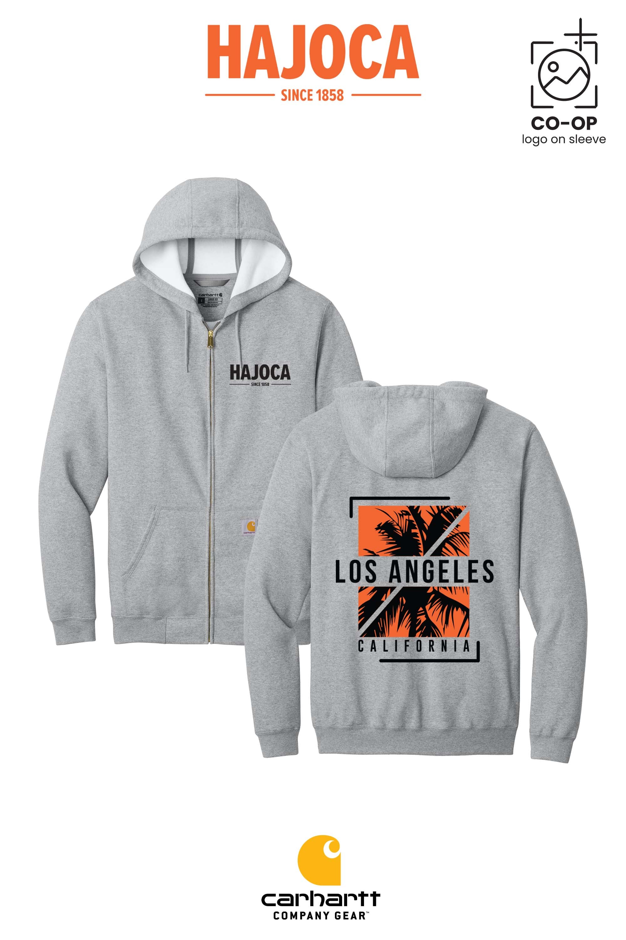 Carhartt® Midweight Hooded Zip-Front Sweatshirt - HAJOCA - LOS ANGELES