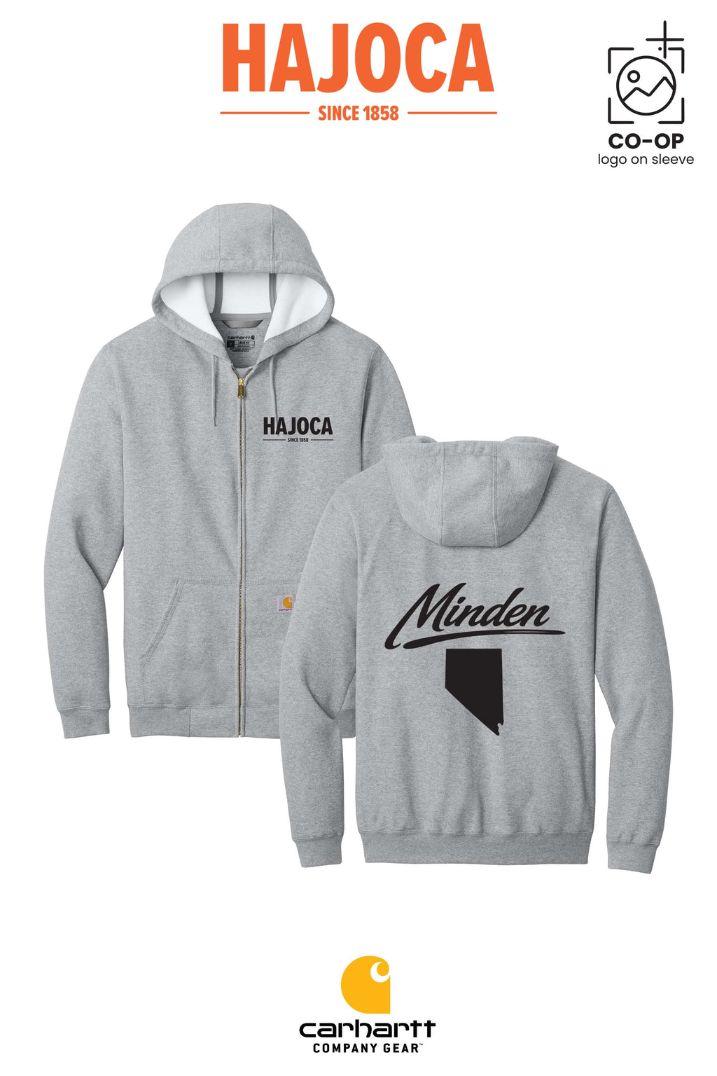 Carhartt® Midweight Hooded Zip-Front Sweatshirt - HAJOCA - MINDEN