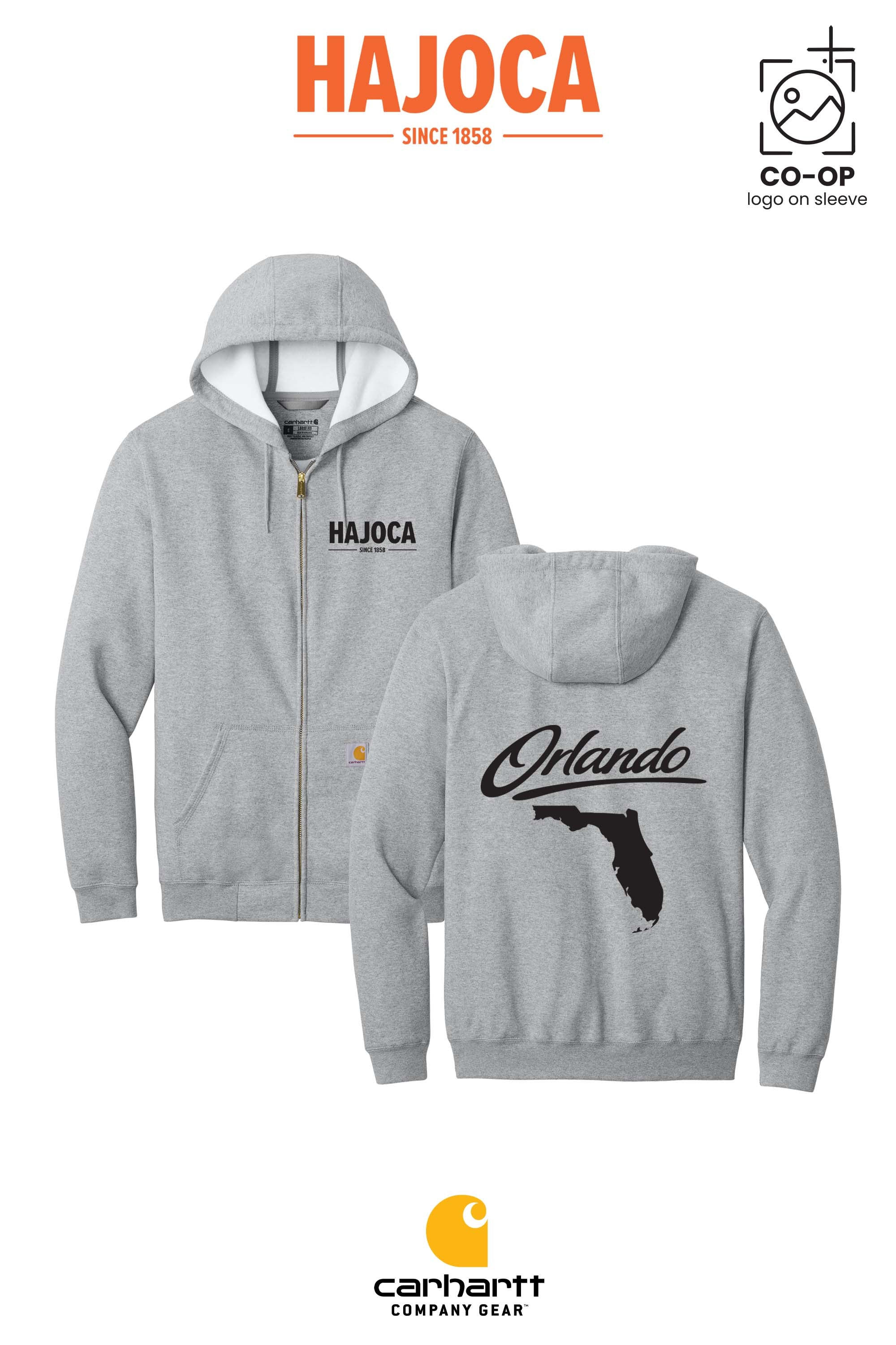 Carhartt® Midweight Hooded Zip-Front Sweatshirt - HAJOCA - ORLANDO