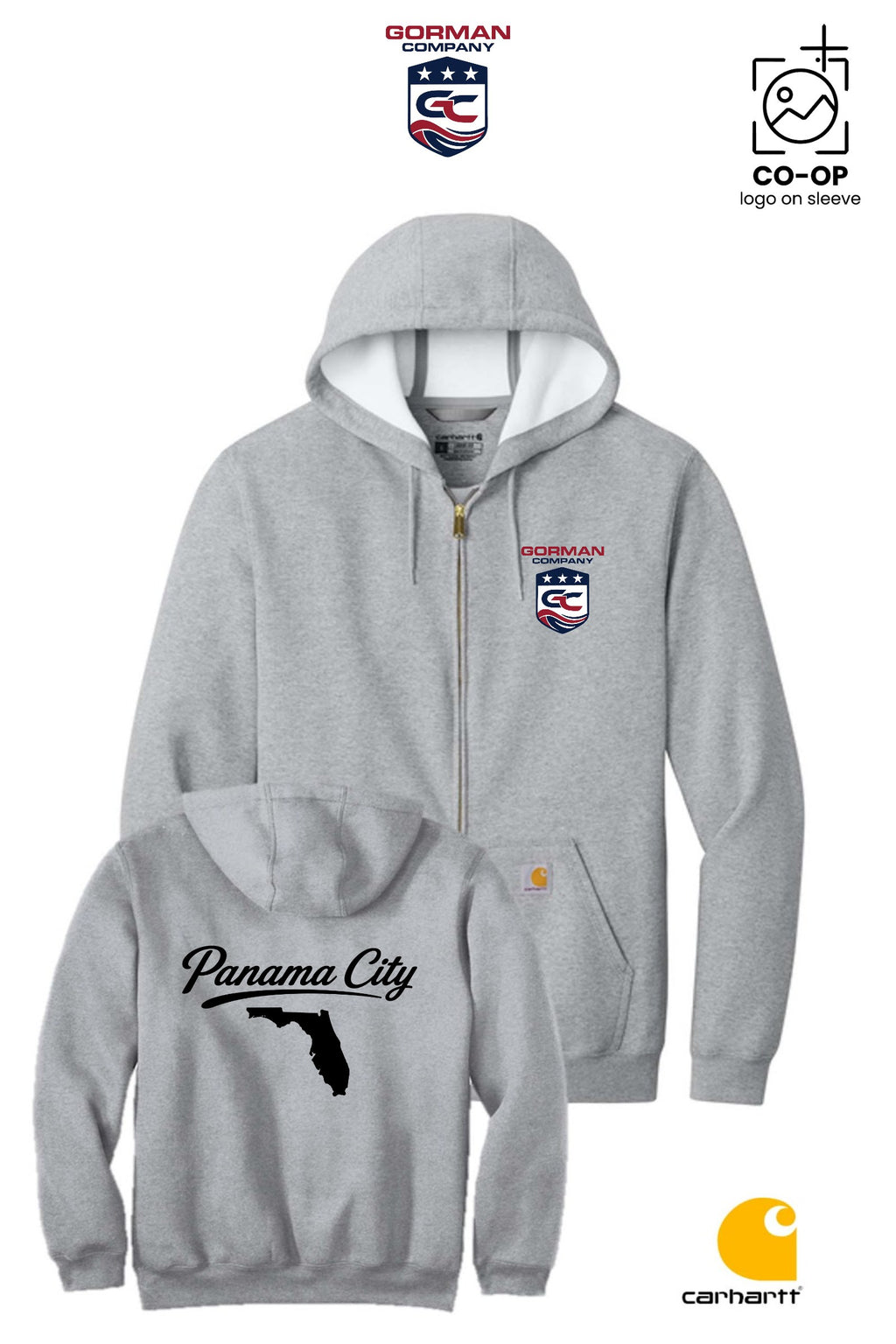 Carhartt® Midweight Hooded Zip-Front Sweatshirt - GORMAN CO - PANAMA CITY