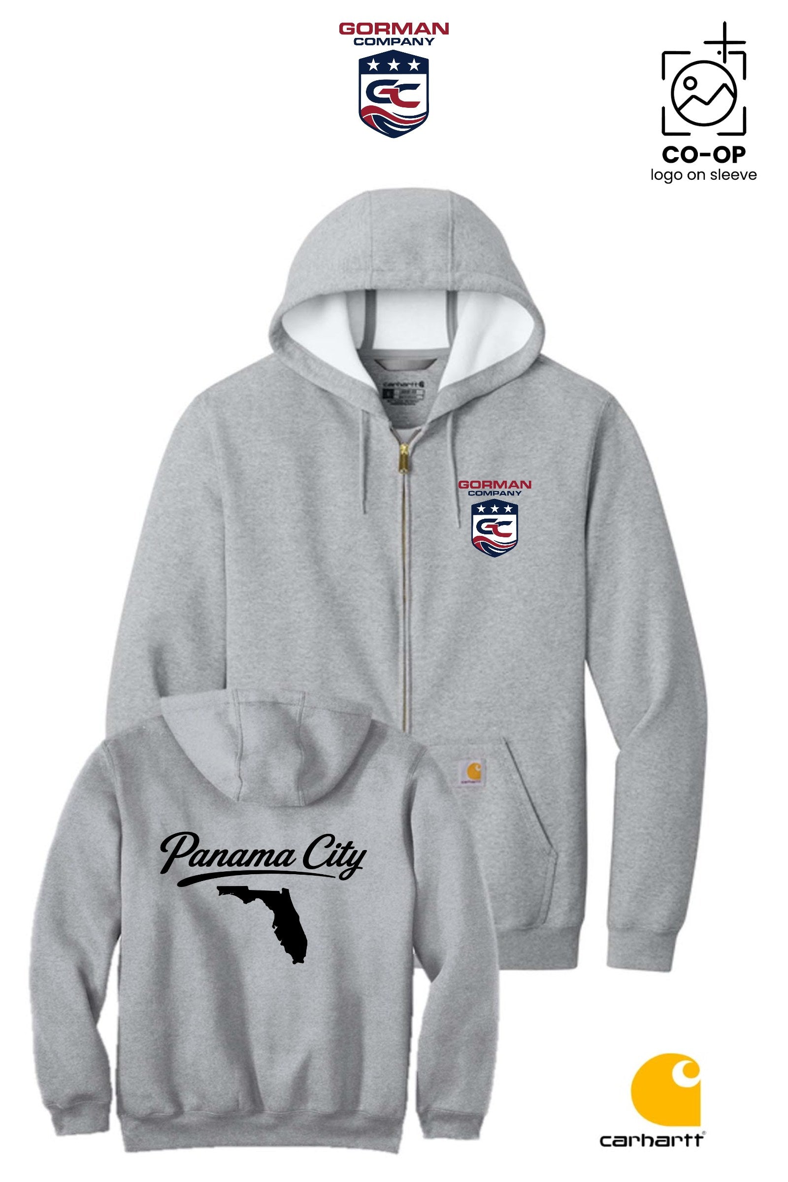 Carhartt® Midweight Hooded Zip-Front Sweatshirt - GORMAN CO - PANAMA CITY