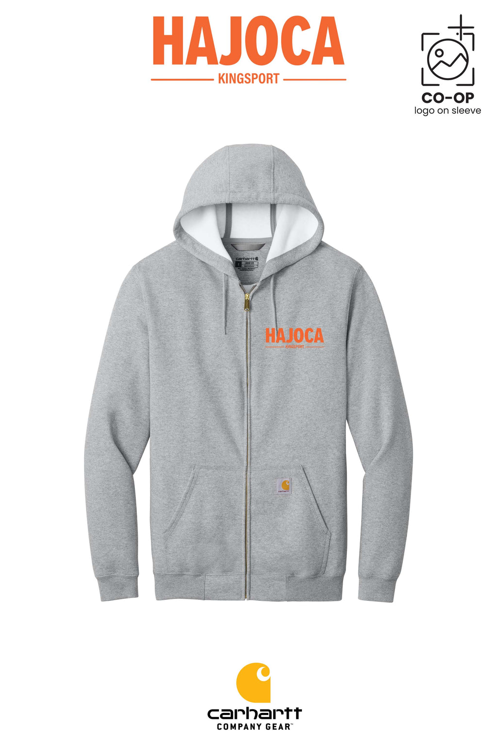 Carhartt® Midweight Hooded Zip-Front Sweatshirt - HAJOCA - KINGSPORT