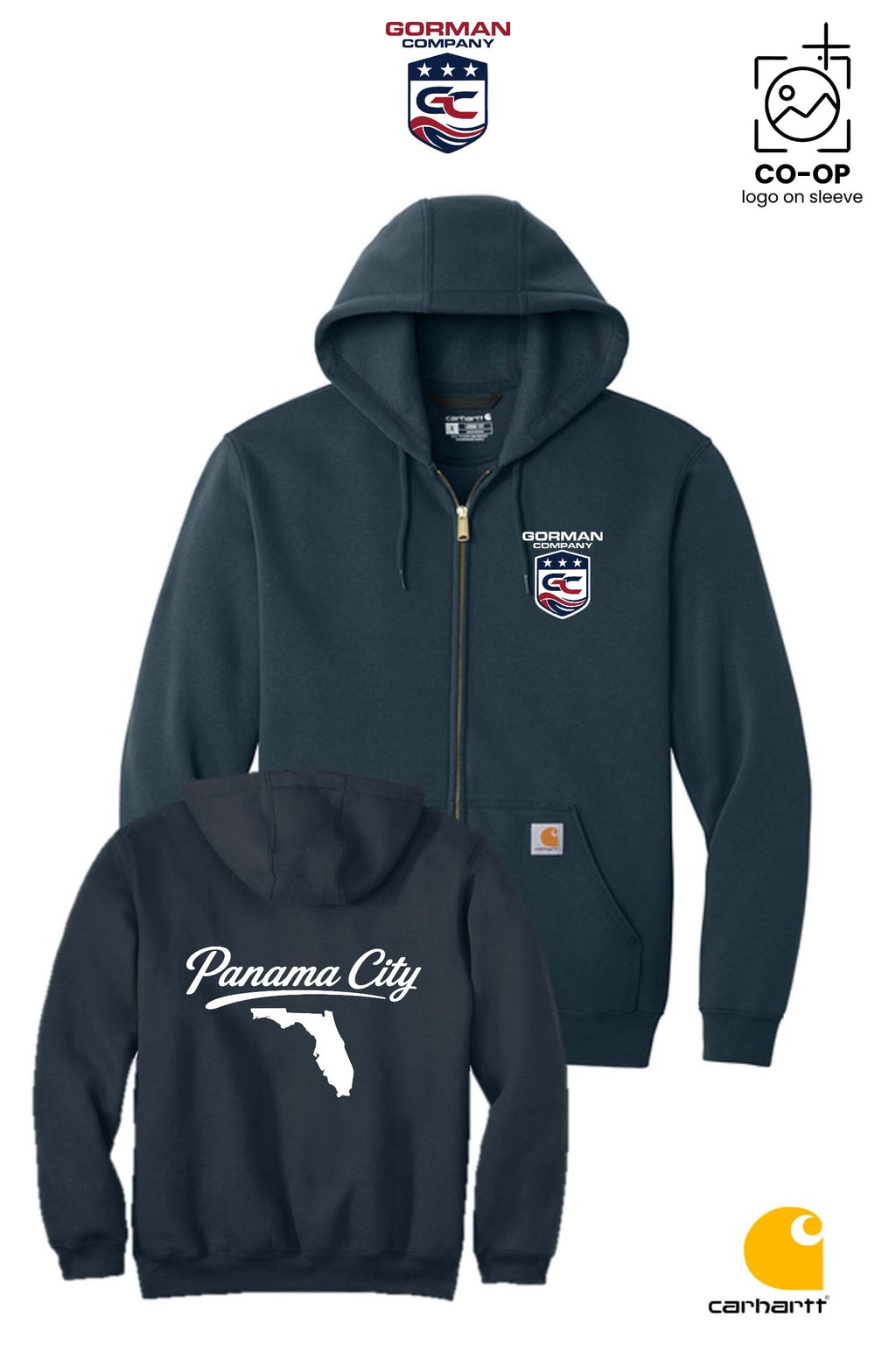 Carhartt® Midweight Hooded Zip-Front Sweatshirt - GORMAN CO - PANAMA CITY