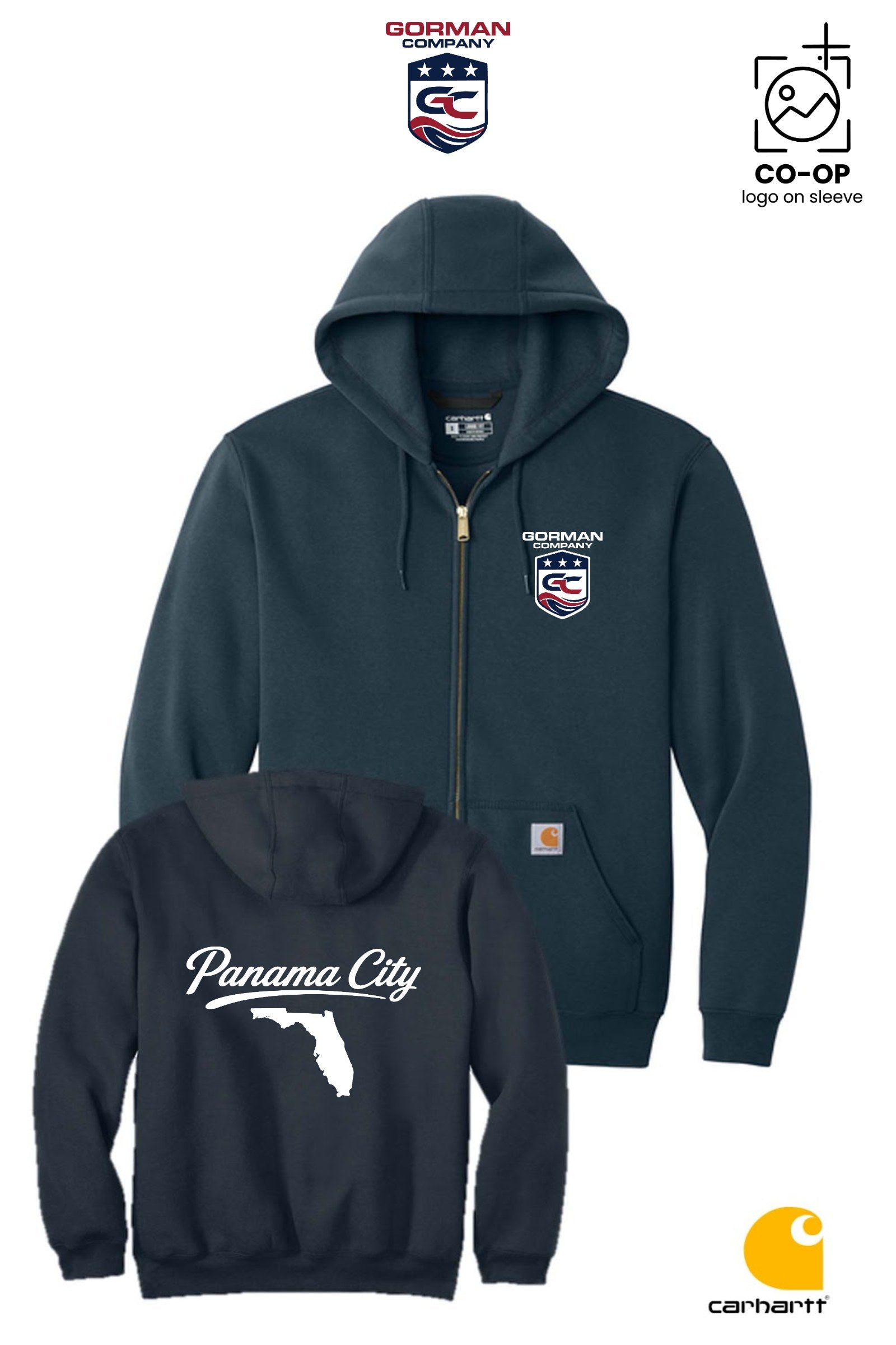Carhartt® Midweight Hooded Zip-Front Sweatshirt - GORMAN CO - PANAMA CITY