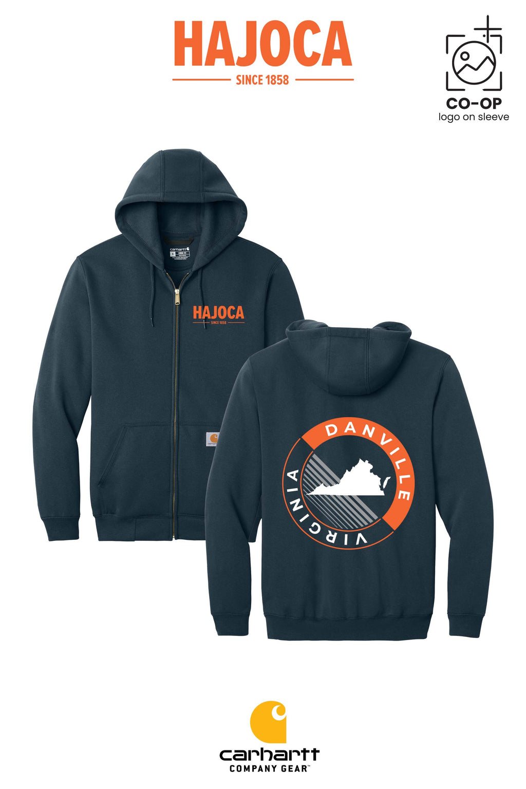 Carhartt® Midweight Hooded Zip-Front Sweatshirt - HAJOCA - DANVILLE
