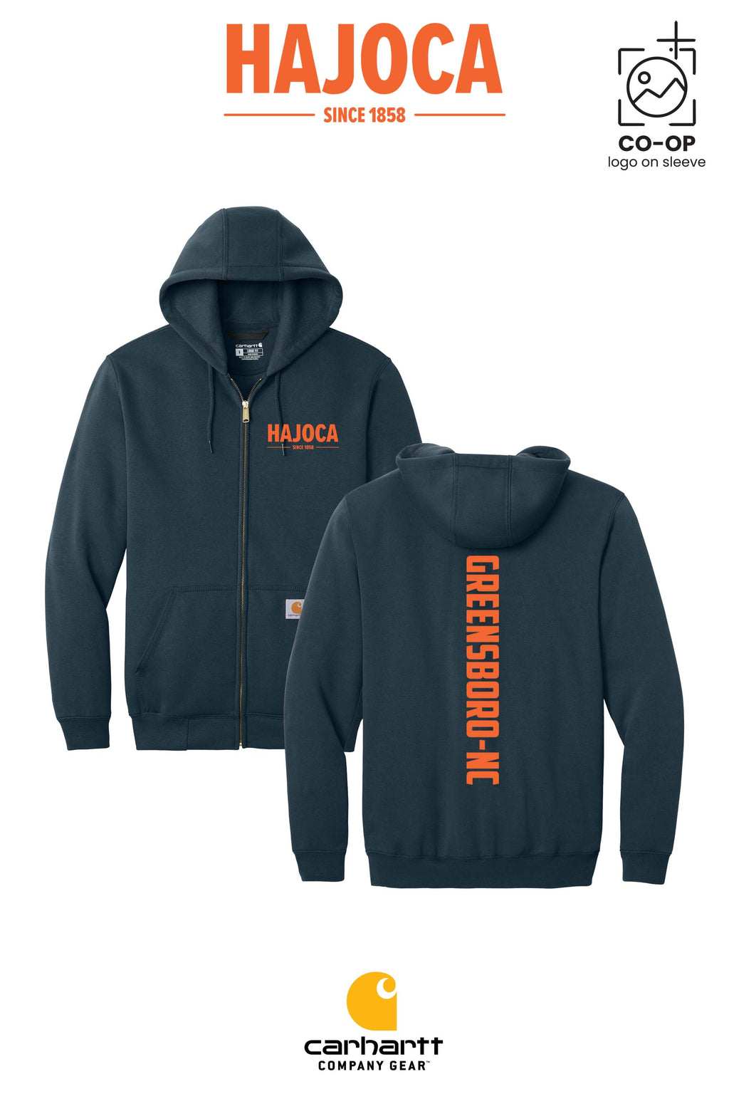 Carhartt® Midweight Hooded Zip-Front Sweatshirt - HAJOCA - GREENSBORO