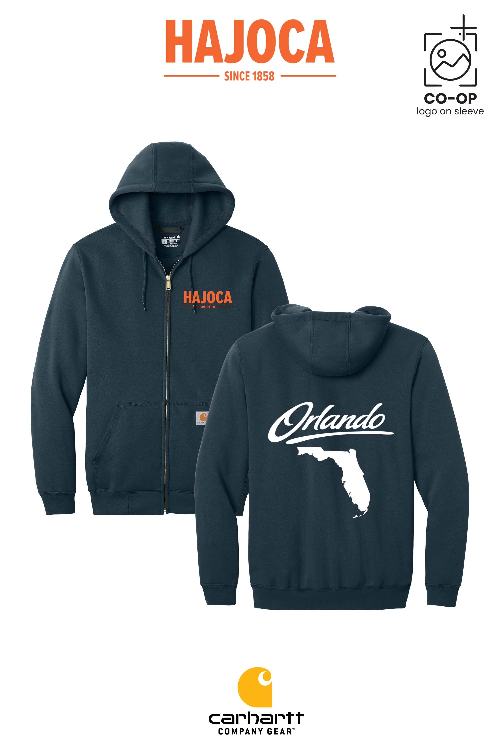 Carhartt® Midweight Hooded Zip-Front Sweatshirt - HAJOCA - ORLANDO