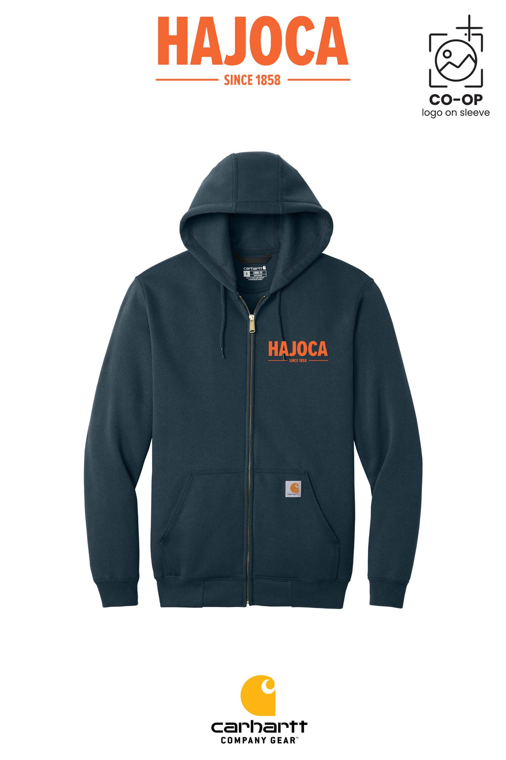 Carhartt® Midweight Hooded Zip-Front Sweatshirt - HAJOCA