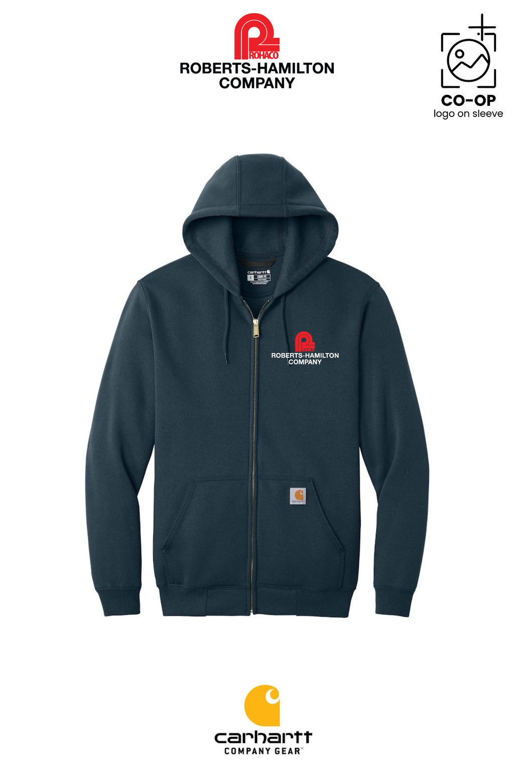 Carhartt® Midweight Hooded Zip-Front Sweatshirt - ROBERTS-HAMILTON