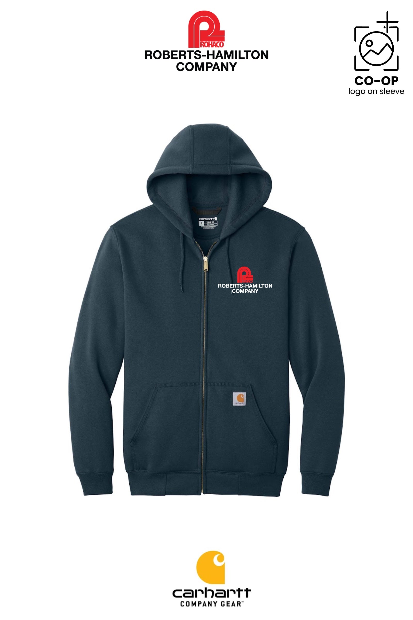Carhartt® Midweight Hooded Zip-Front Sweatshirt - ROBERTS-HAMILTON