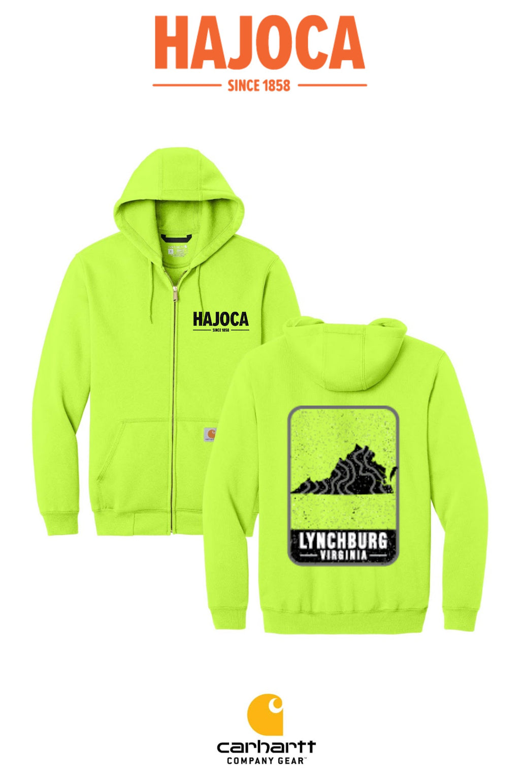 Carhartt® Midweight Hooded Zip-Front Sweatshirt - HAJOCA - LYNCHBURG