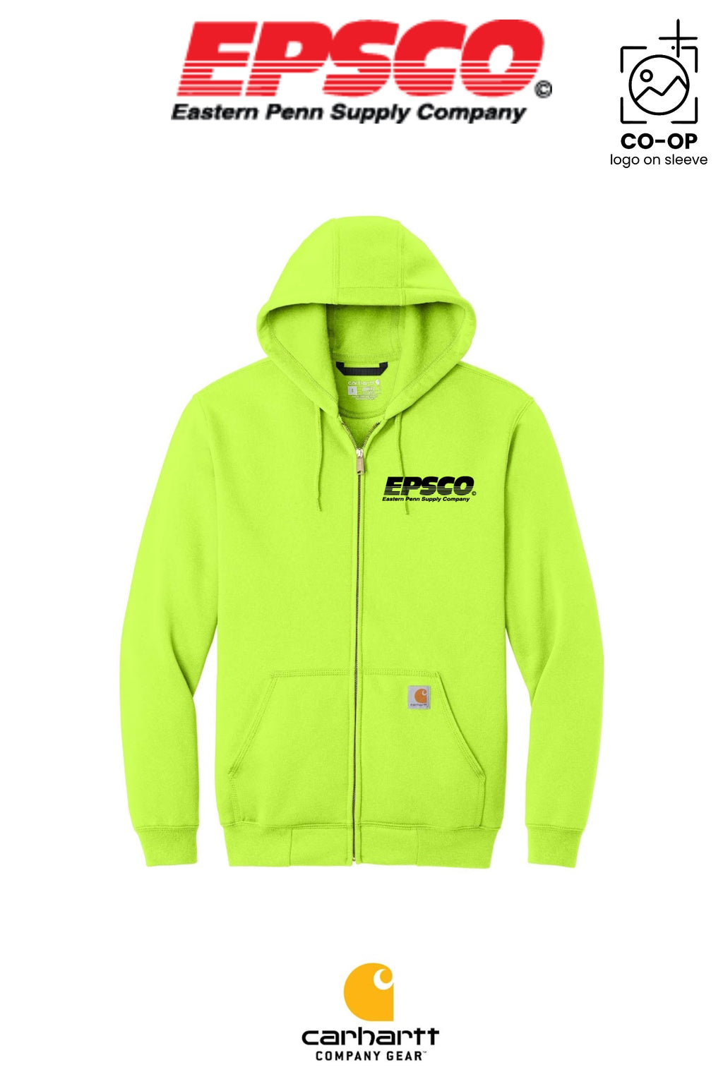 Carhartt® Midweight Hooded Zip-Front Sweatshirt - EPSCO