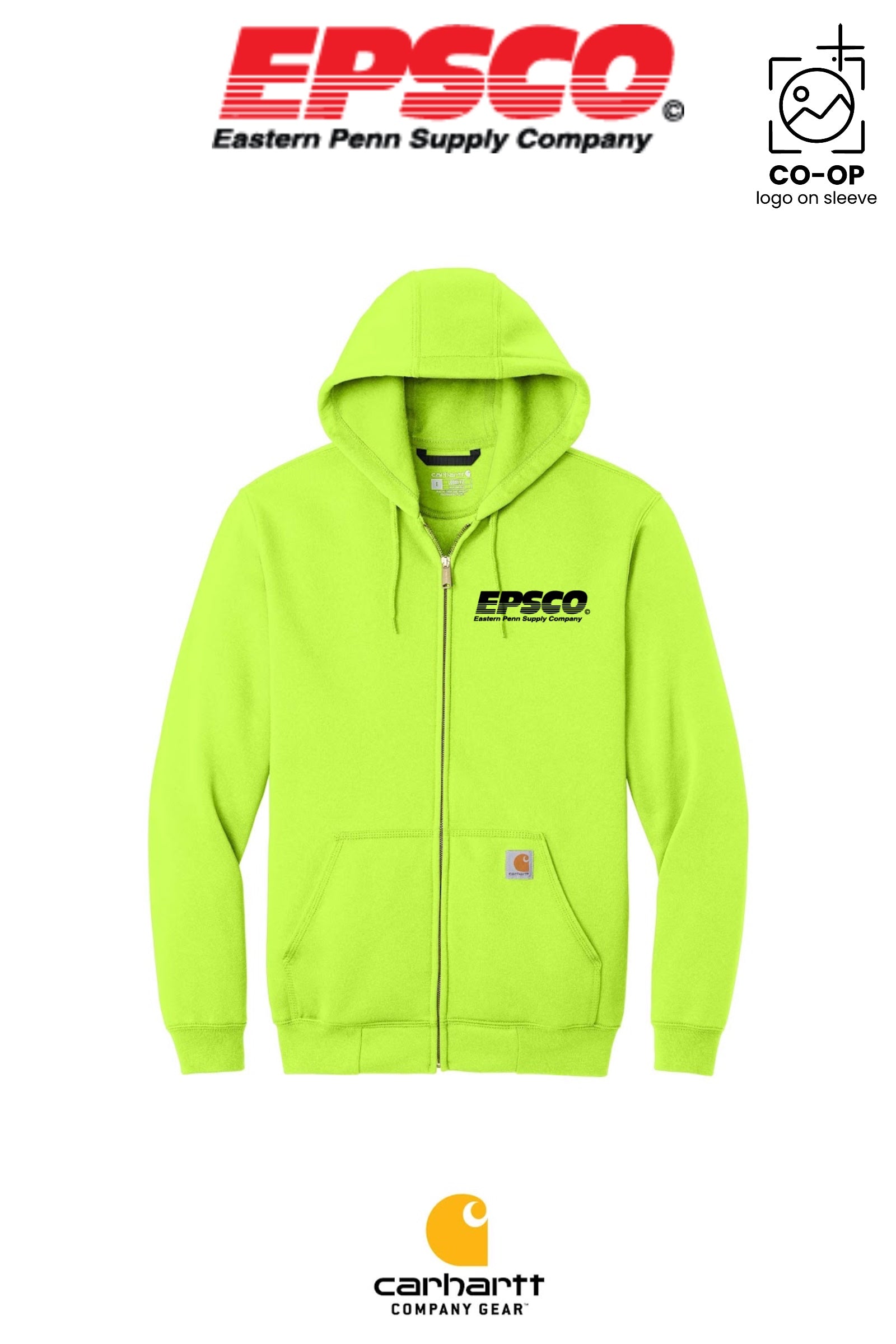 Carhartt® Midweight Hooded Zip-Front Sweatshirt - EPSCO