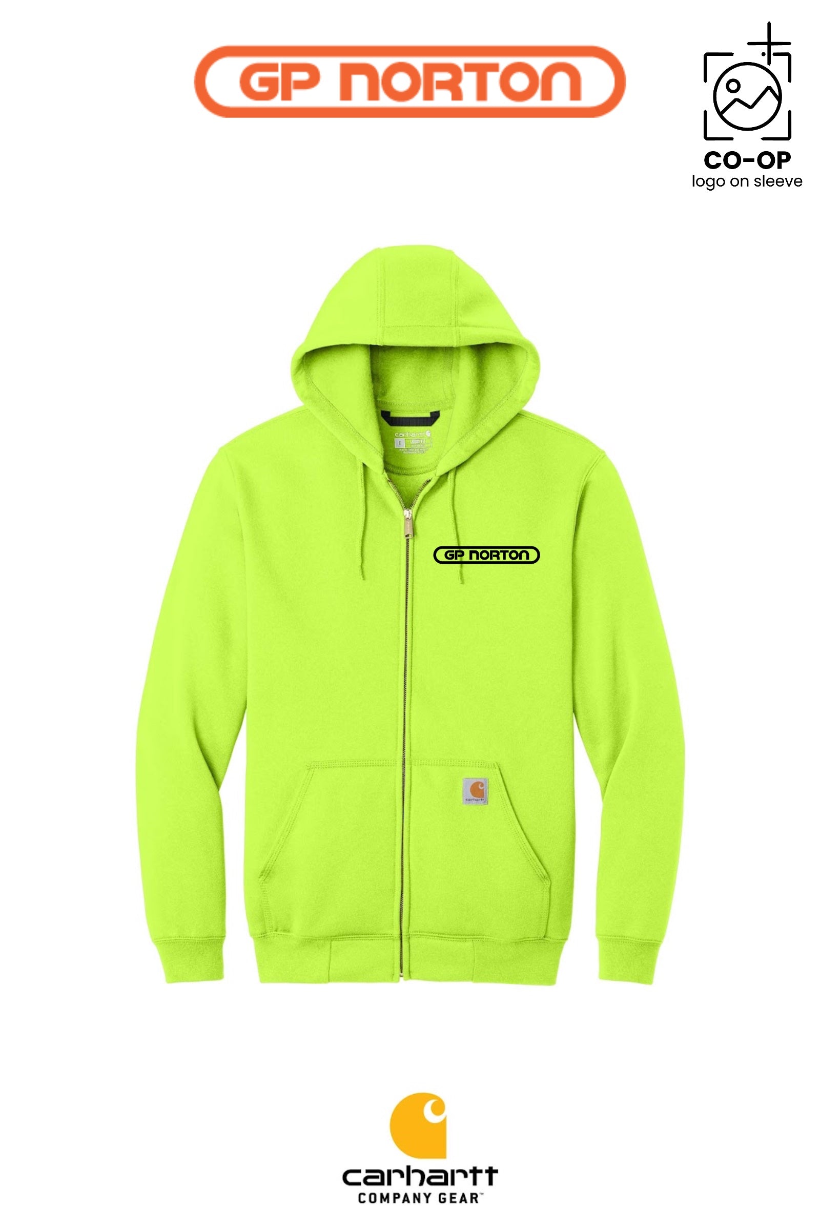 Carhartt® Midweight Hooded Zip-Front Sweatshirt - G P NORTON