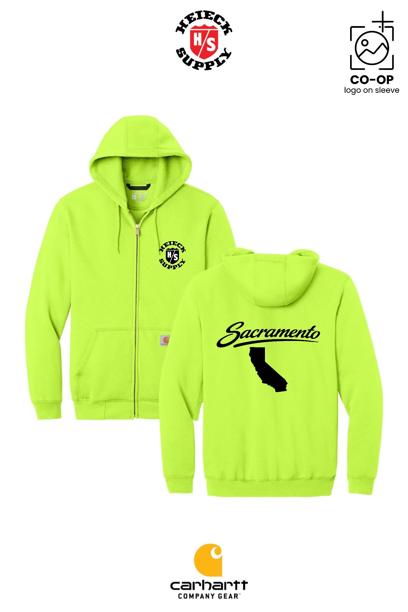 Carhartt® Midweight Hooded Zip-Front Sweatshirt - HEIECK SUPPLY - SACRAMENTO