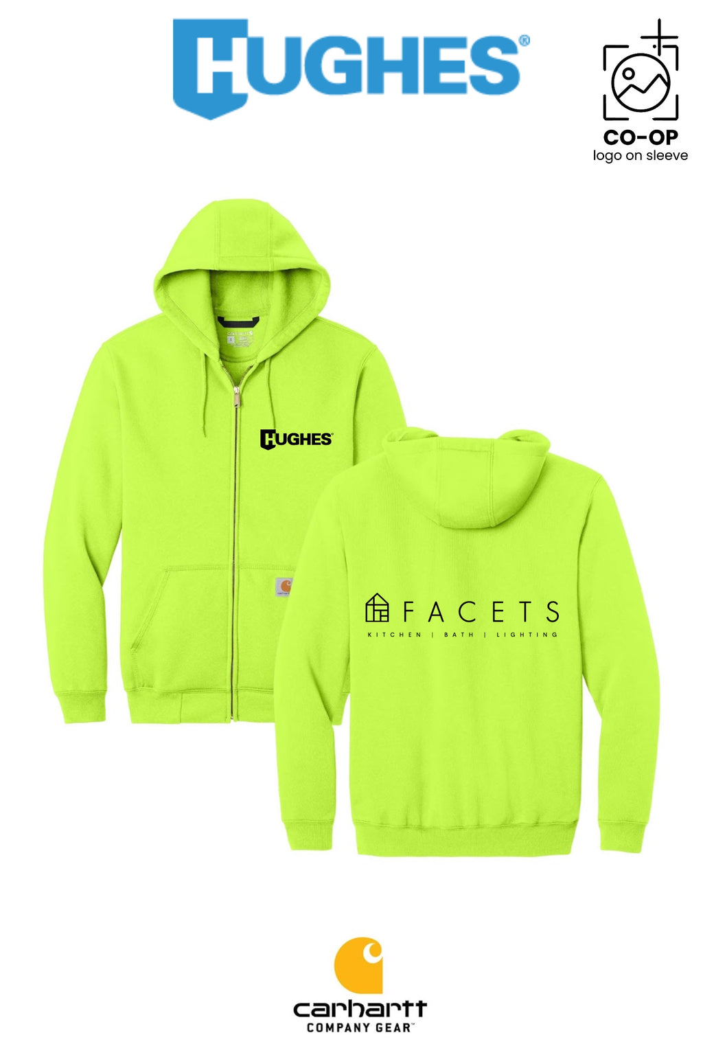 Carhartt® Midweight Hooded Zip-Front Sweatshirt - HUGHES SUPPLY - HUNTERSVILLE