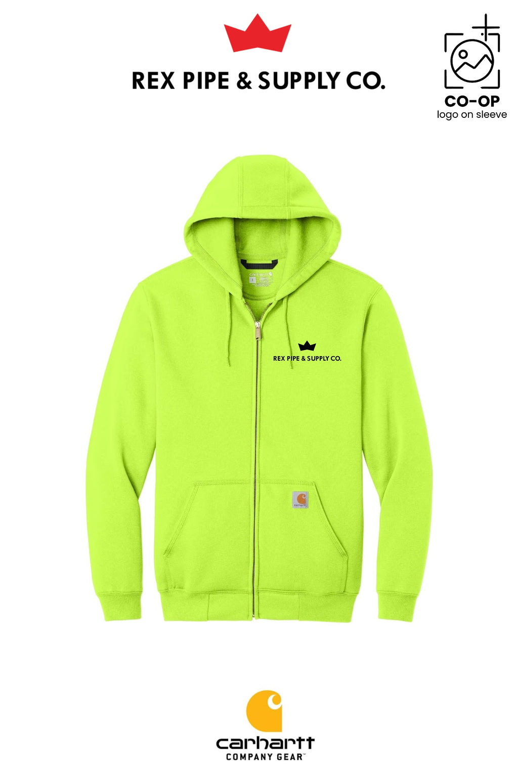 Carhartt® Midweight Hooded Zip-Front Sweatshirt - REX PIPE AND SUPPLY