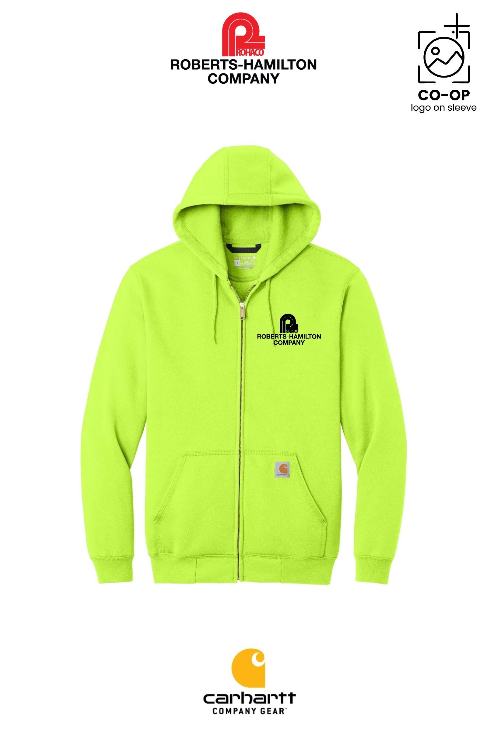 Carhartt® Midweight Hooded Zip-Front Sweatshirt - ROBERTS-HAMILTON