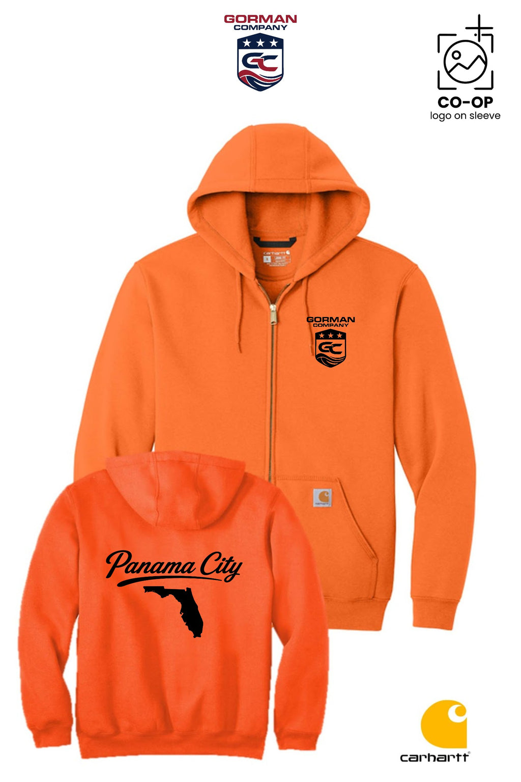 Carhartt® Midweight Hooded Zip-Front Sweatshirt - GORMAN CO - PANAMA CITY
