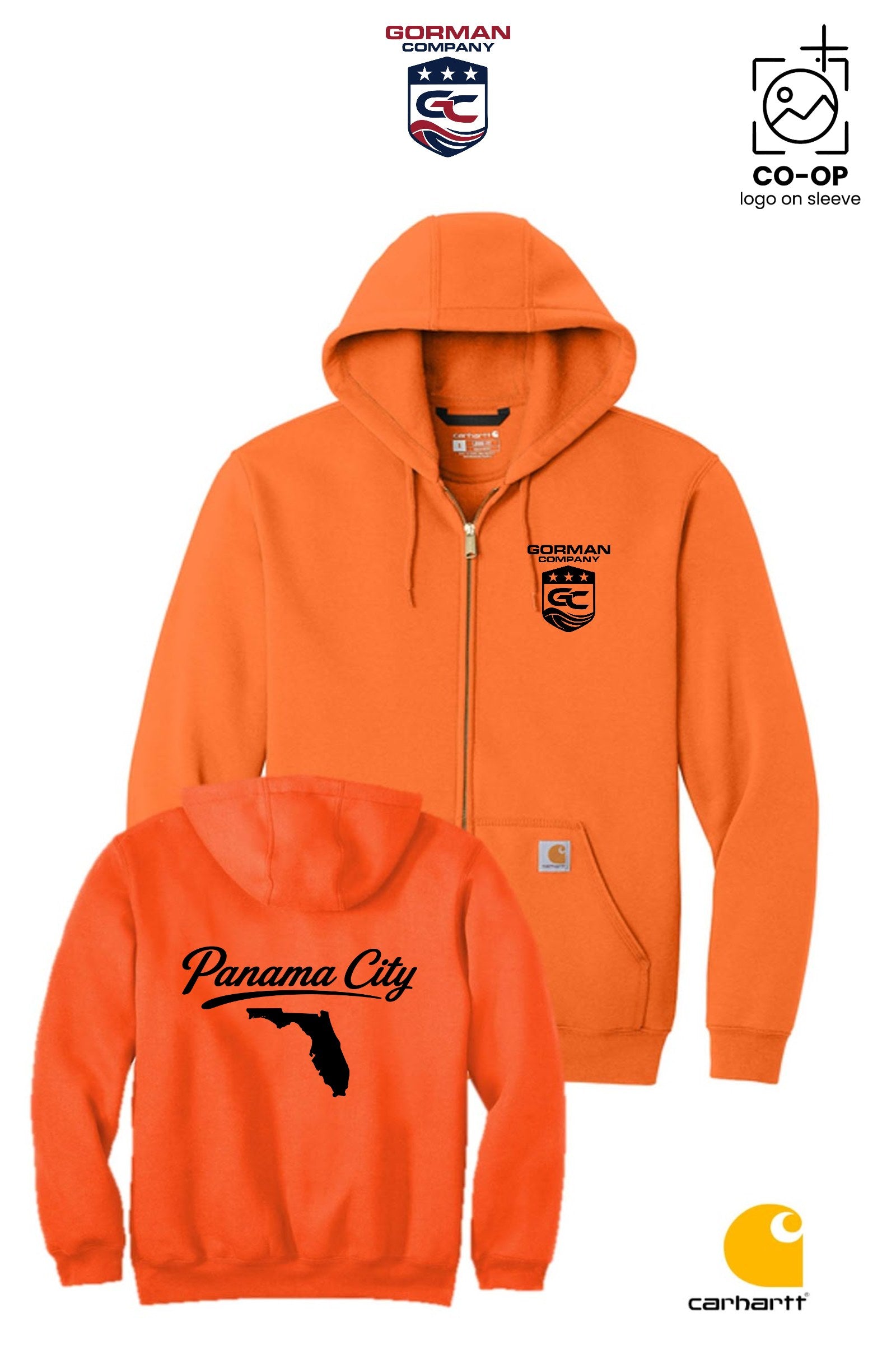 Carhartt® Midweight Hooded Zip-Front Sweatshirt - GORMAN CO - PANAMA CITY
