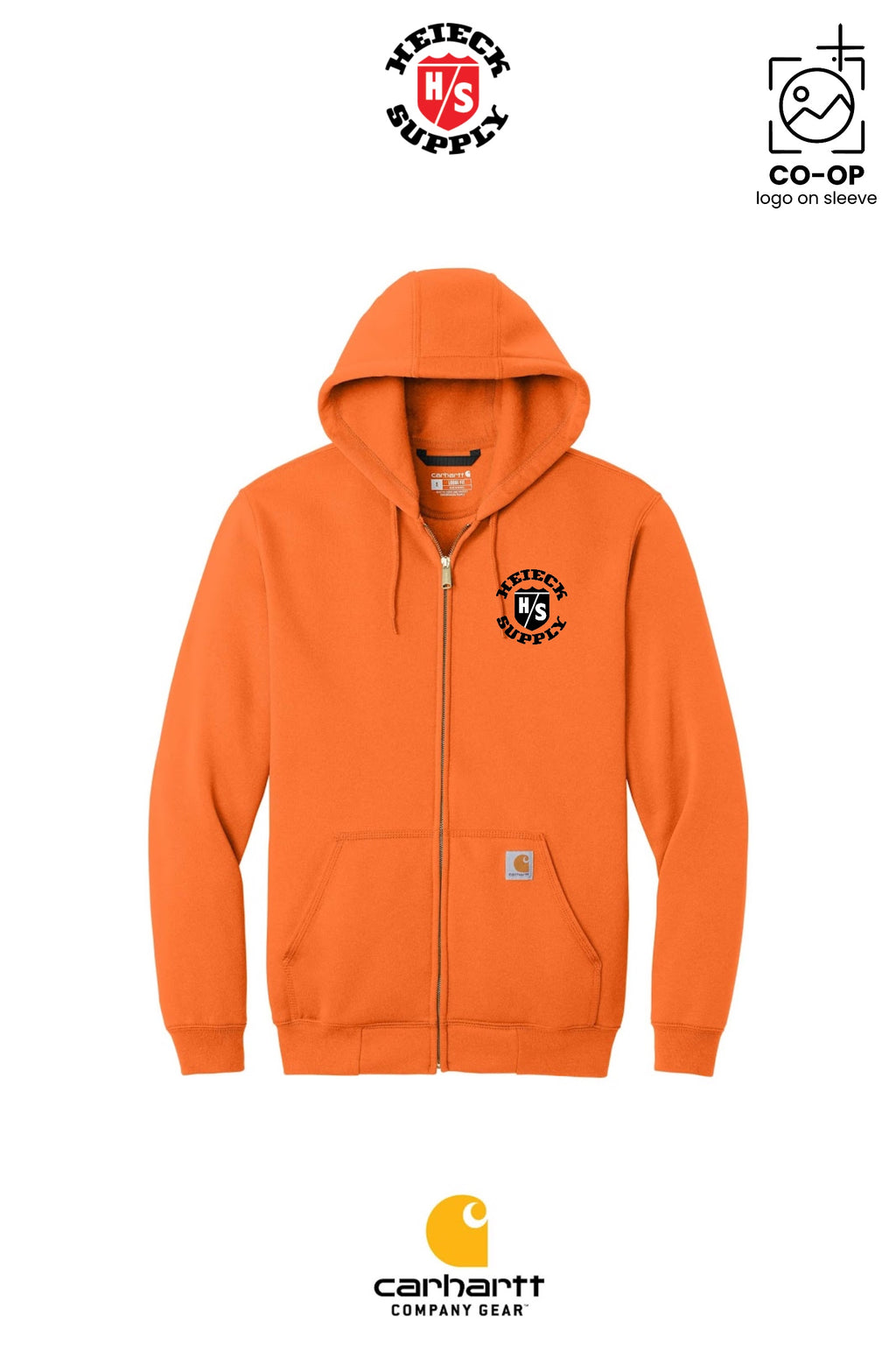 Carhartt® Midweight Hooded Zip-Front Sweatshirt - HEIECK SUPPLY