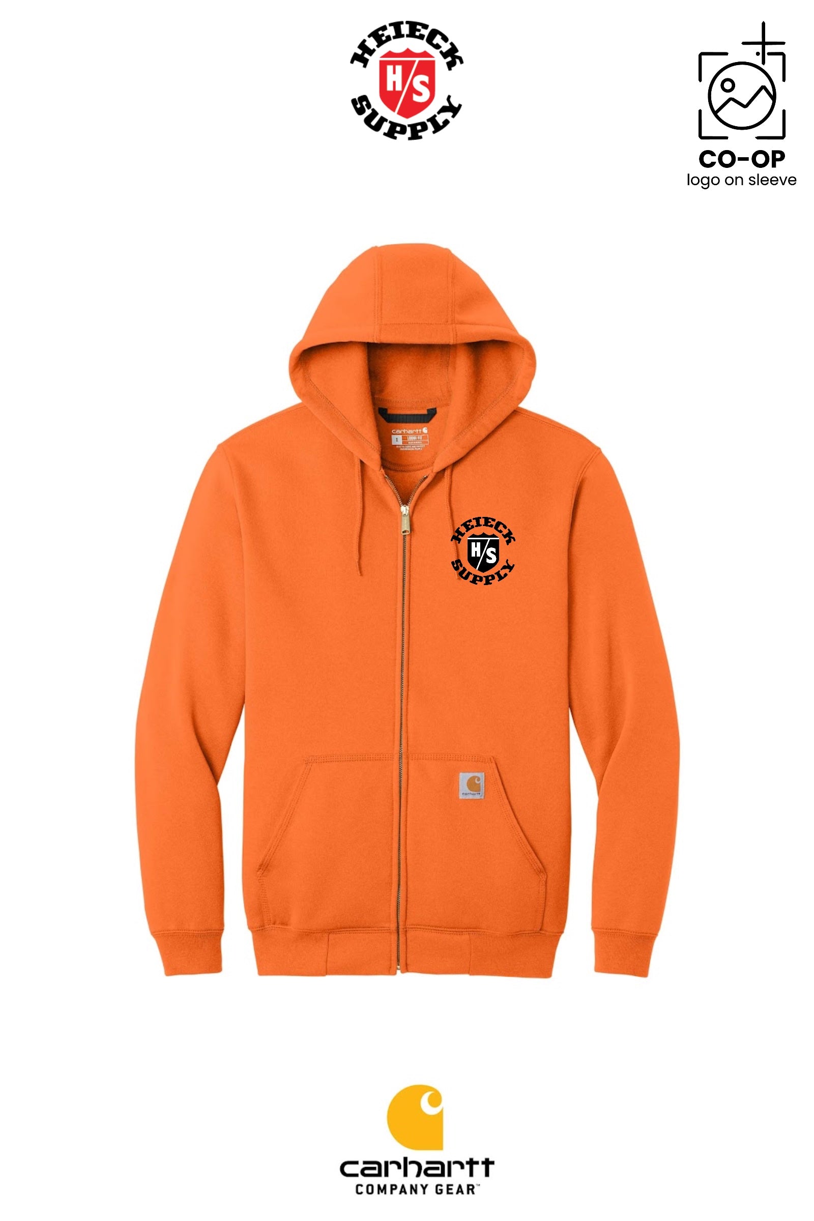 Carhartt® Midweight Hooded Zip-Front Sweatshirt - HEIECK SUPPLY