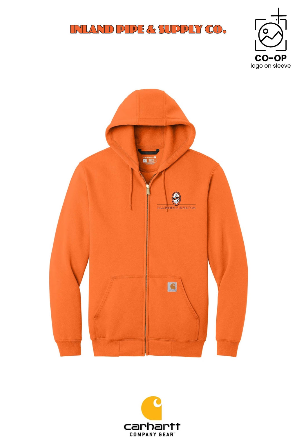 Carhartt® Midweight Hooded Zip-Front Sweatshirt - INLAND PIPE AND SUPPLY