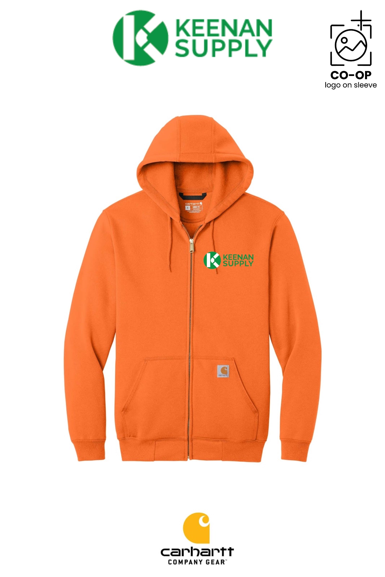 Carhartt® Midweight Hooded Zip-Front Sweatshirt - KEENAN SUPPLY