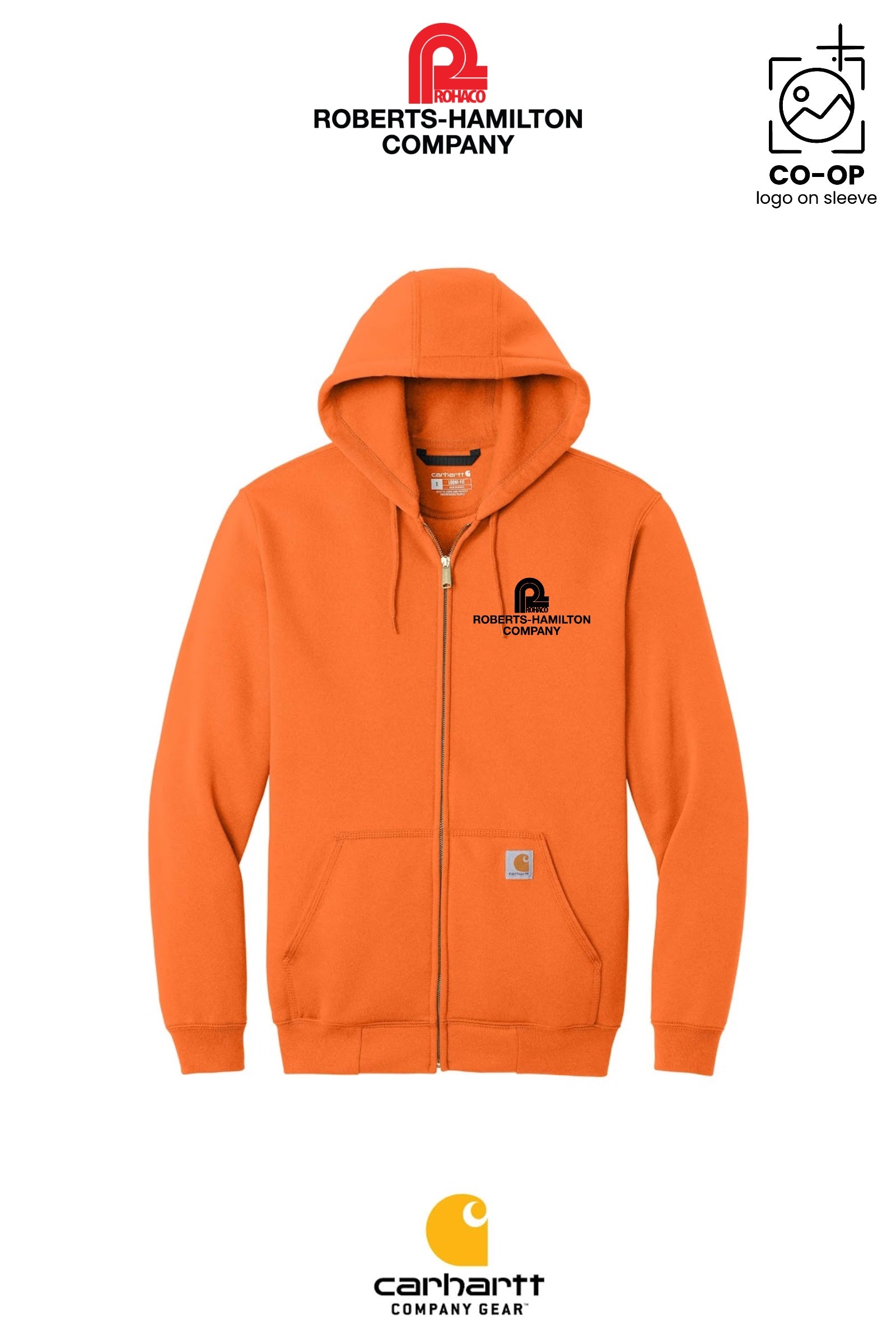 Carhartt® Midweight Hooded Zip-Front Sweatshirt - ROBERTS-HAMILTON