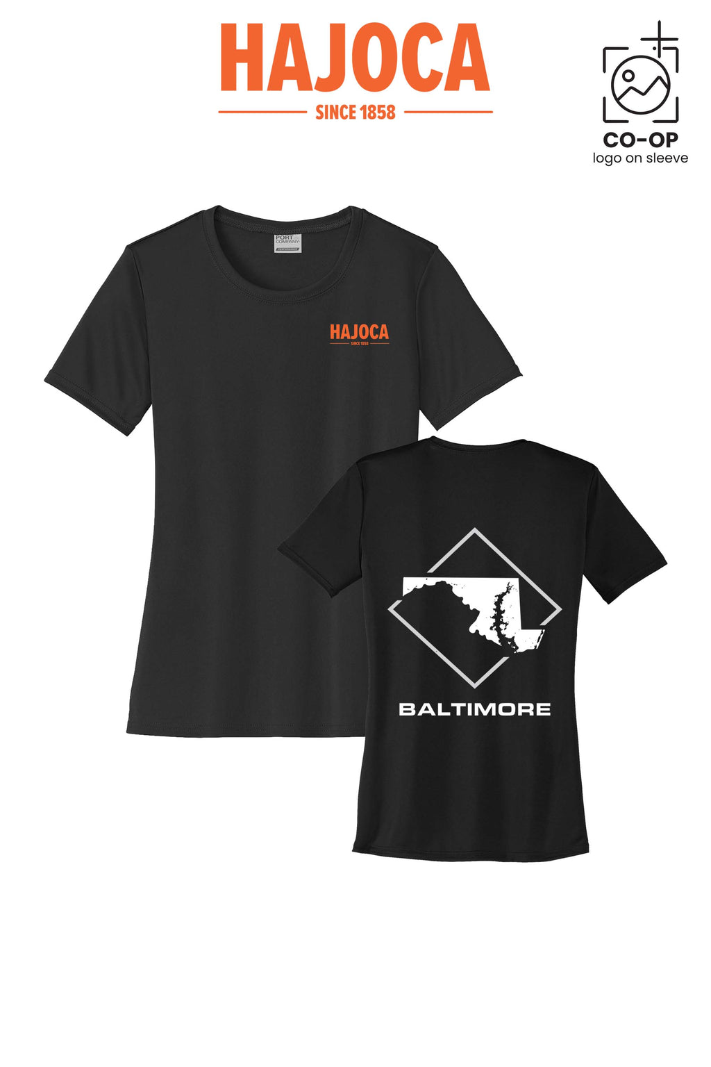 Port & Co™ Womens PerformanceUPF50 Tee - HAJOCA - BALTIMORE