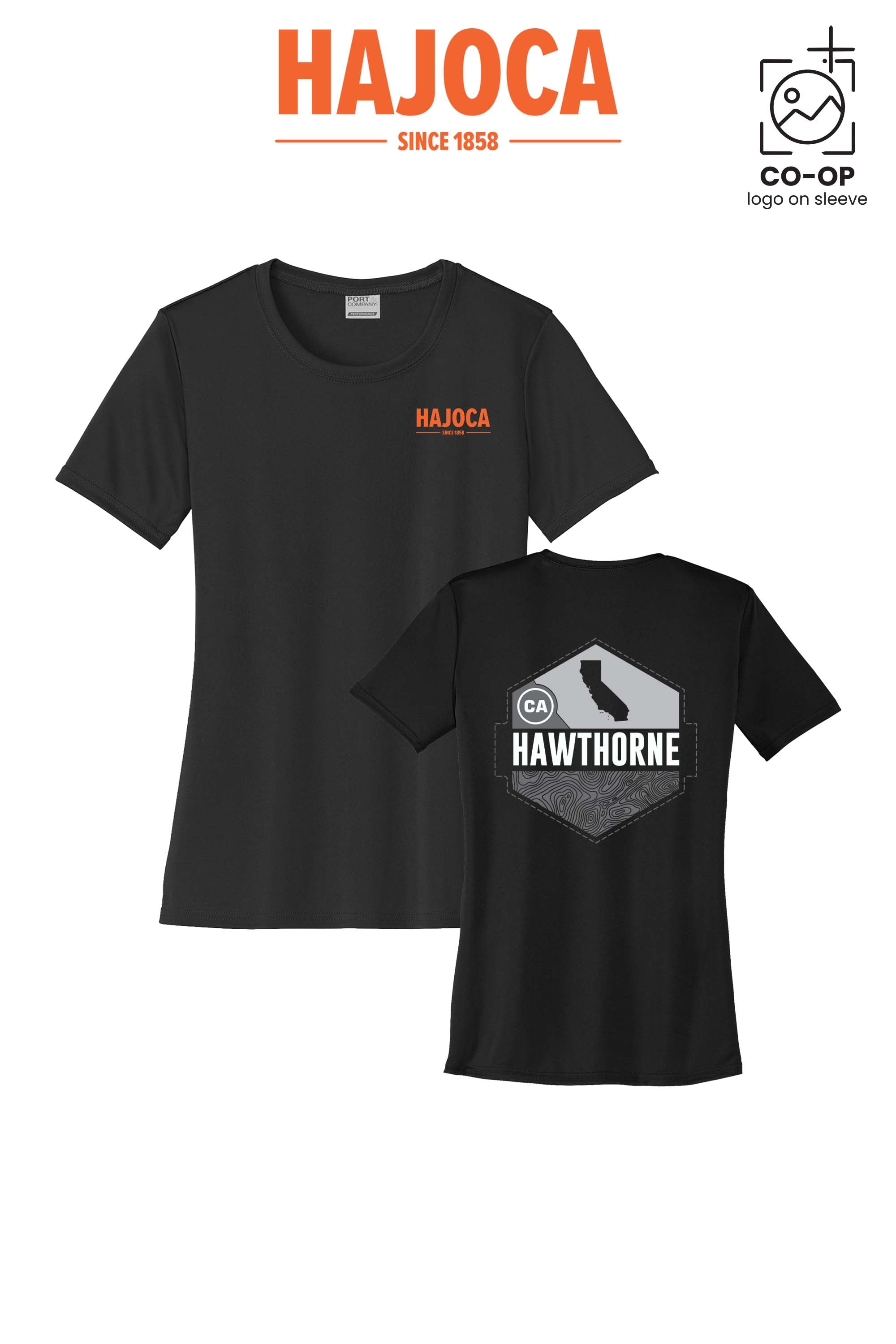 Port & Co™ Womens PerformanceUPF50 Tee - HAJOCA - HAWTHORNE