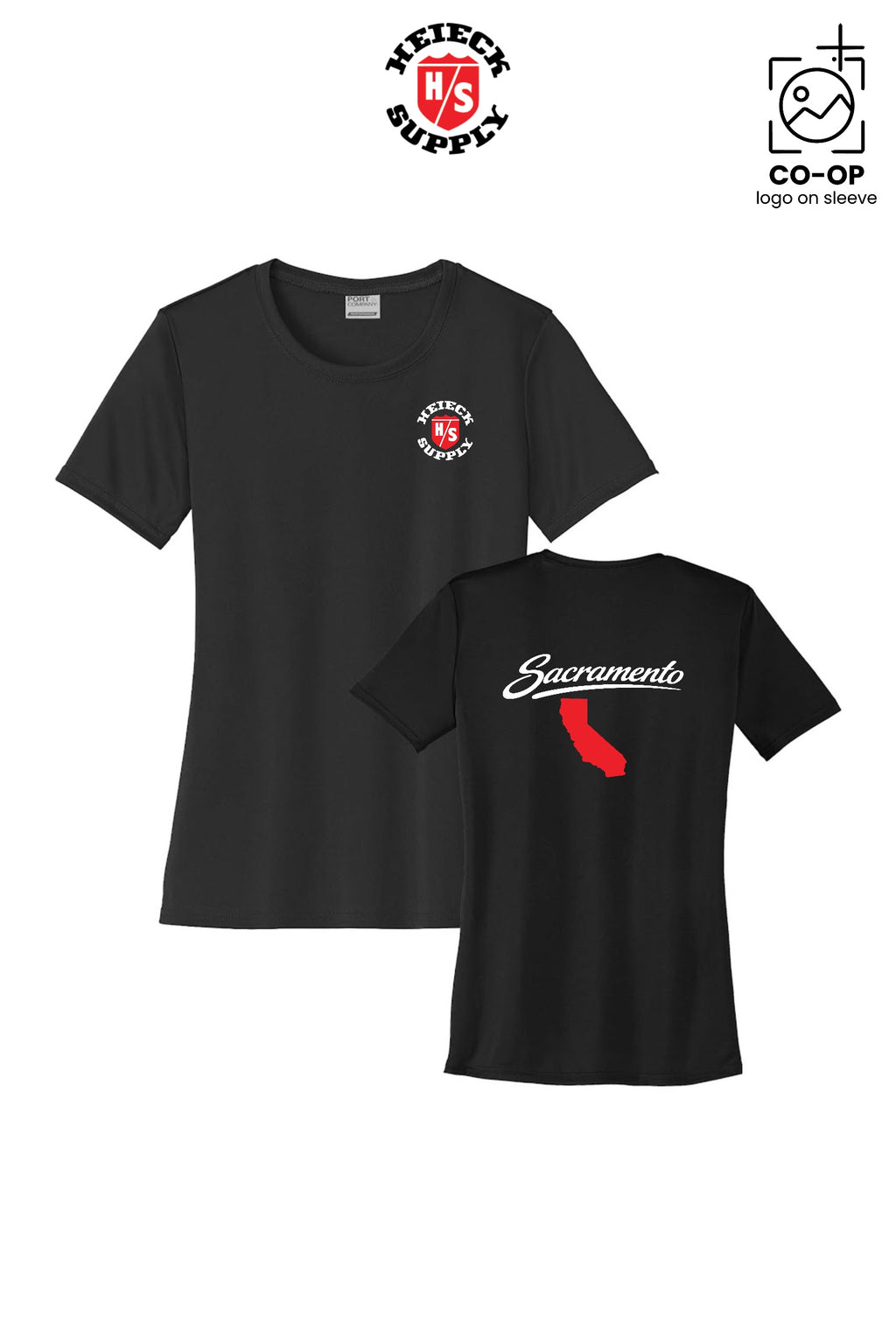 Port & Co™ Womens PerformanceUPF50 Tee - HEIECK SUPPLY - SACRAMENTO