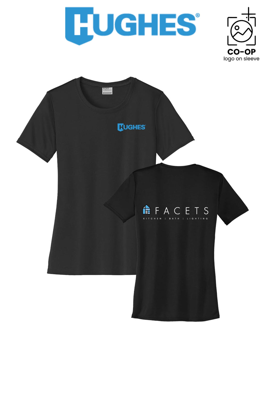 Port & Co™ Womens PerformanceUPF50 Tee - HUGHES SUPPLY - HUNTERSVILLE