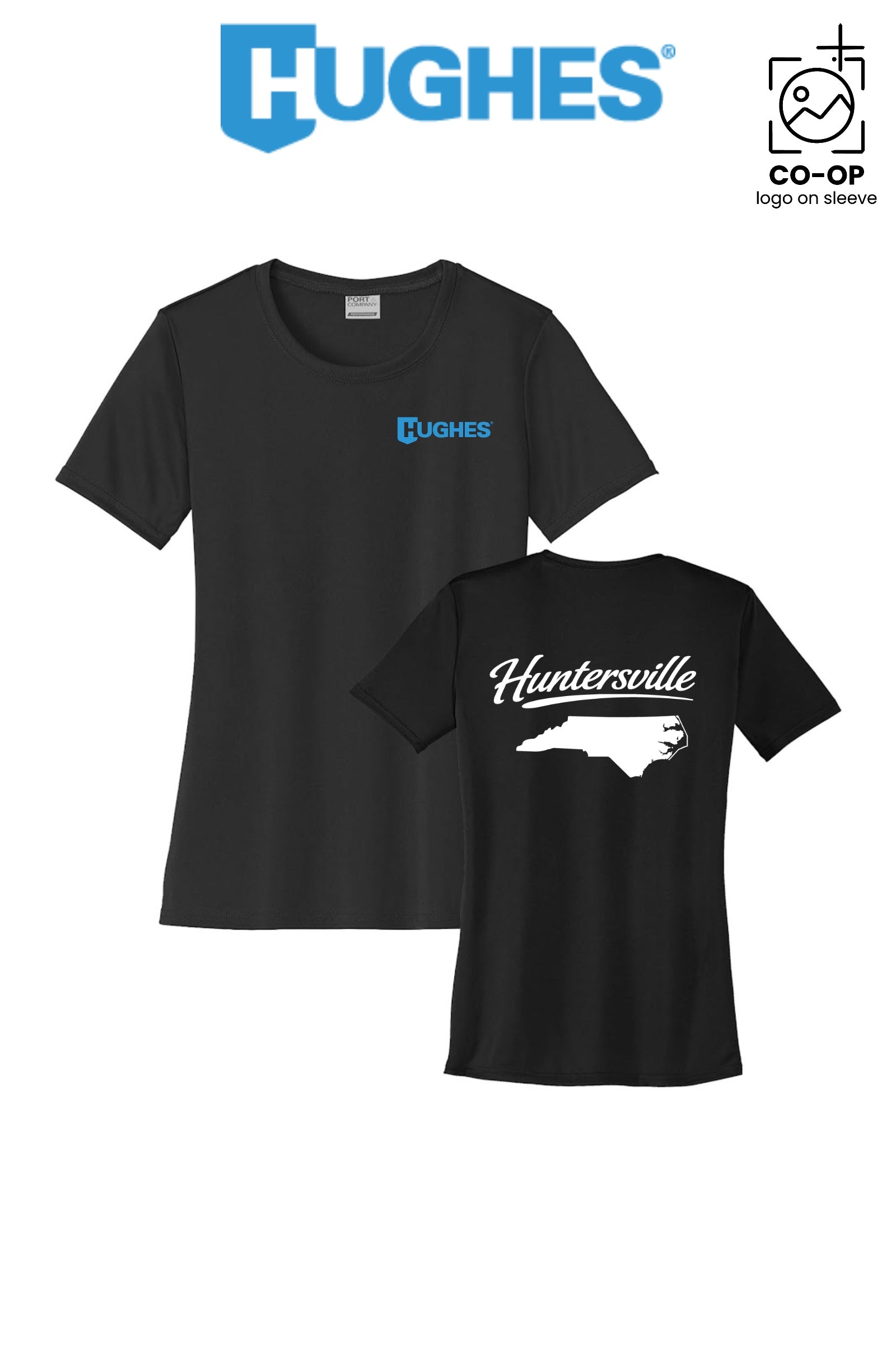 Port & Co™ Womens PerformanceUPF50 Tee - HUGHES SUPPLY - HUNTERSVILLE