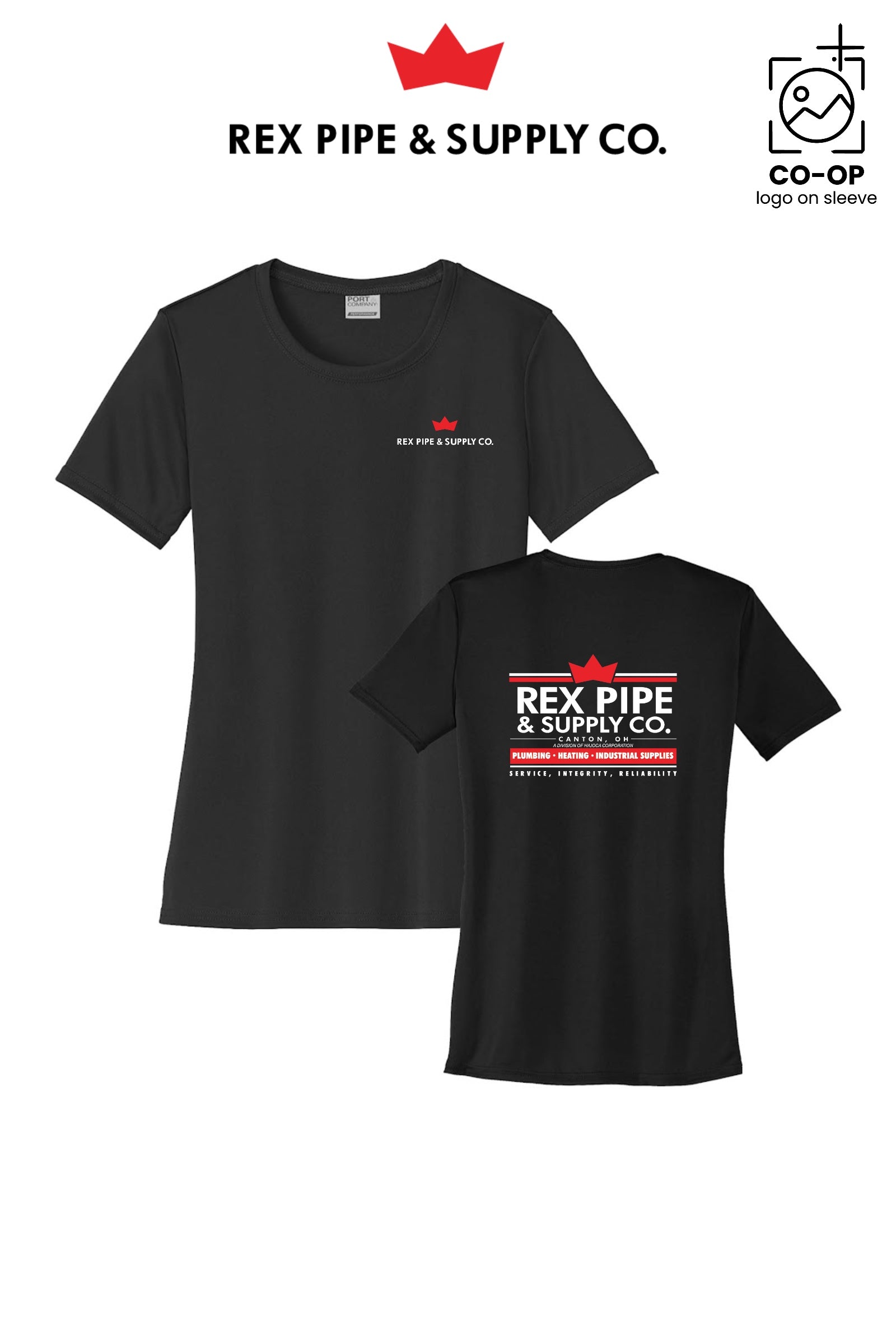 Port & Co™ Womens PerformanceUPF50 Tee - REX PIPE AND SUPPLY - CANTON