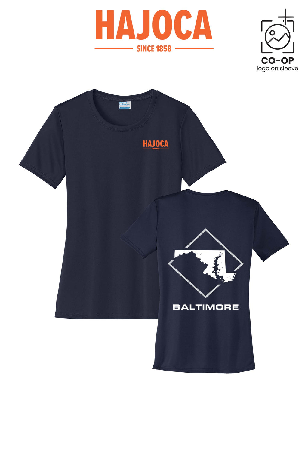 Port & Co™ Womens PerformanceUPF50 Tee - HAJOCA - BALTIMORE