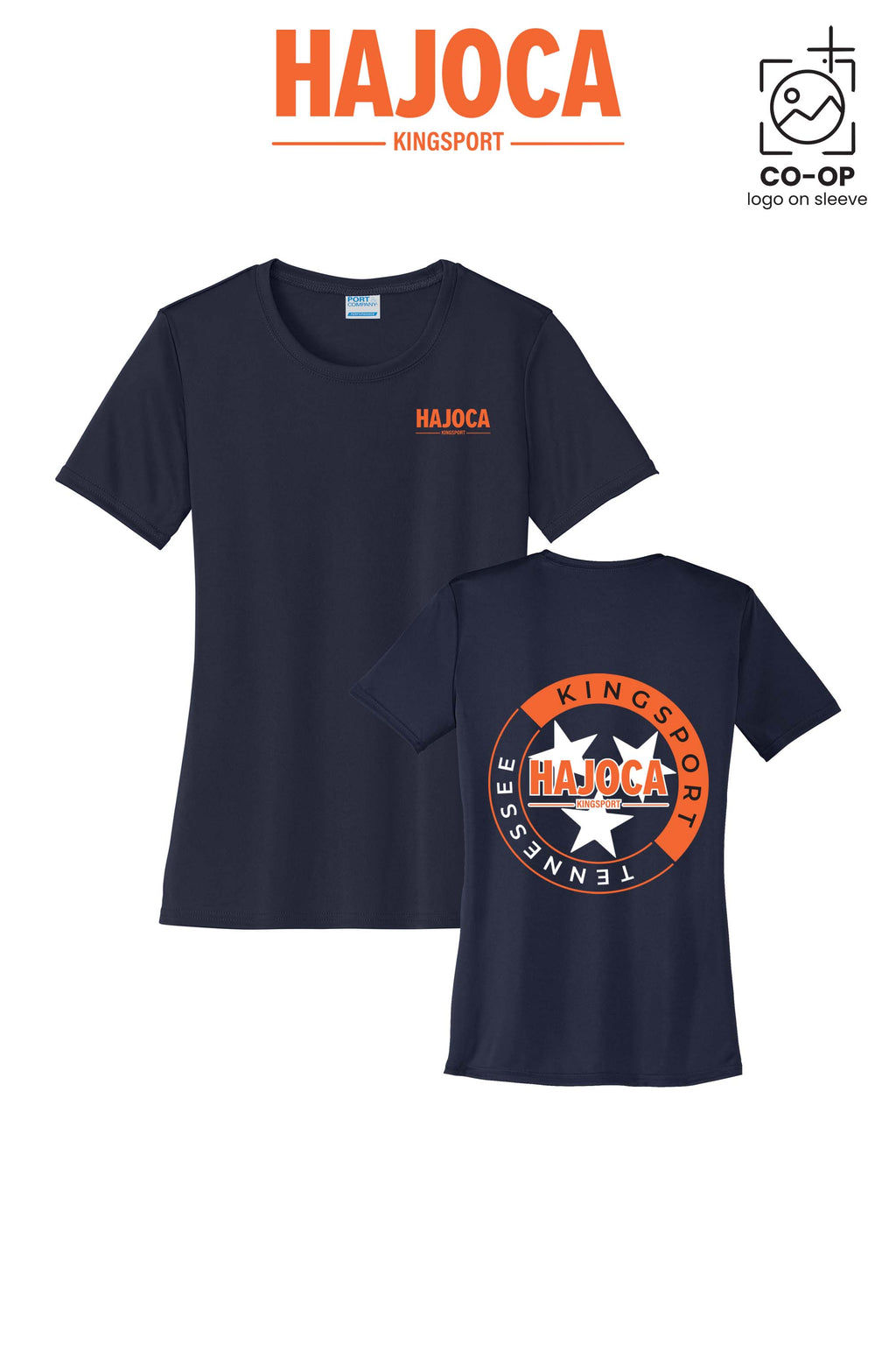 Port & Co™ Womens Performance UPF50 Tee - HAJOCA - KINGSPORT (Back Print)