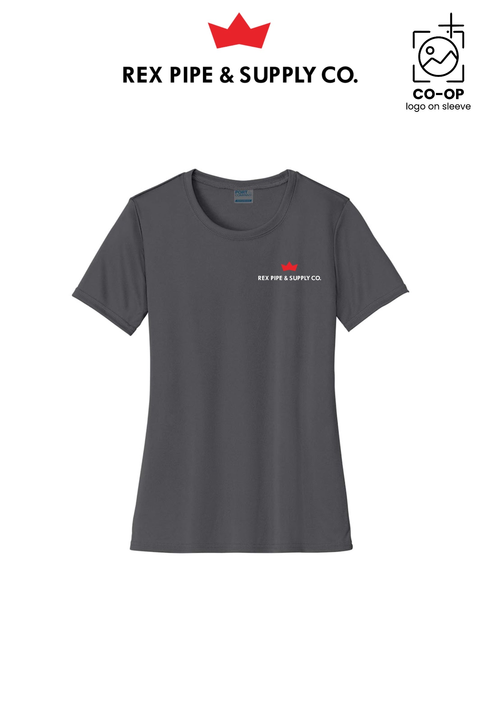 Port & Co™ Womens PerformanceUPF50 Tee - REX PIPE AND SUPPLY