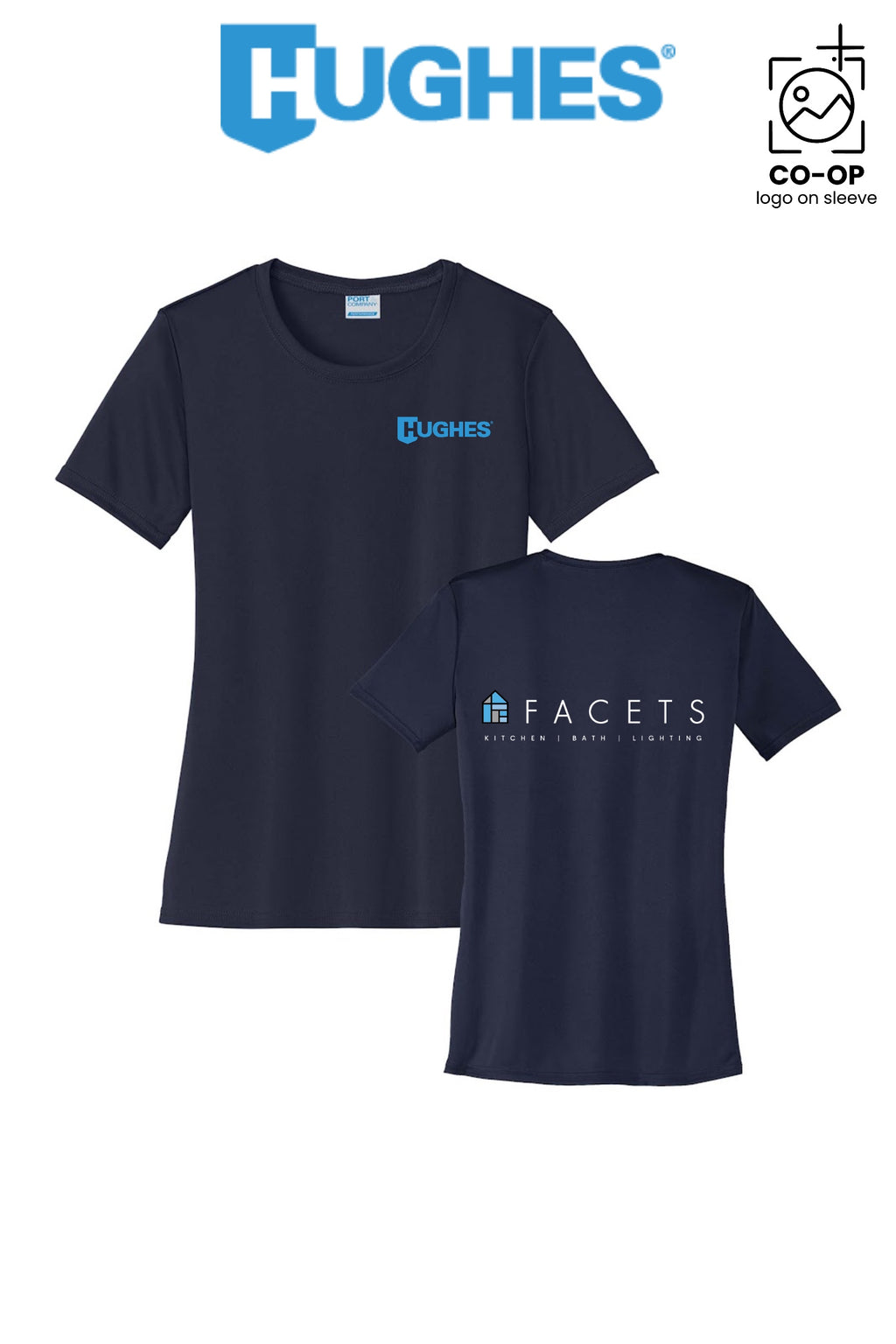 Port & Co™ Womens PerformanceUPF50 Tee - HUGHES SUPPLY - HUNTERSVILLE