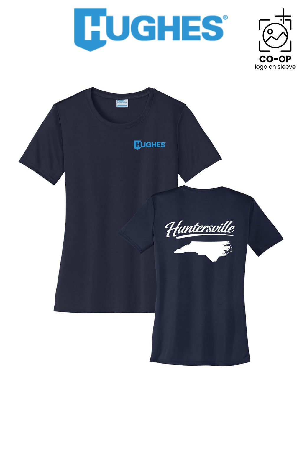 Port & Co™ Womens PerformanceUPF50 Tee - HUGHES SUPPLY - HUNTERSVILLE