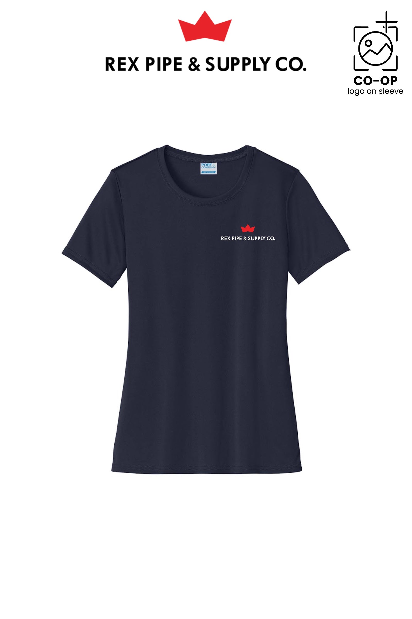 Port & Co™ Womens PerformanceUPF50 Tee - REX PIPE AND SUPPLY