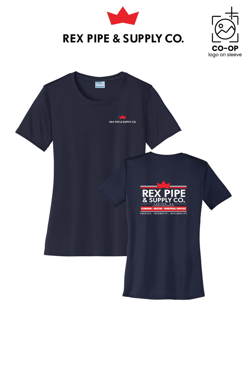 Port & Co™ Womens PerformanceUPF50 Tee - REX PIPE AND SUPPLY - CANTON