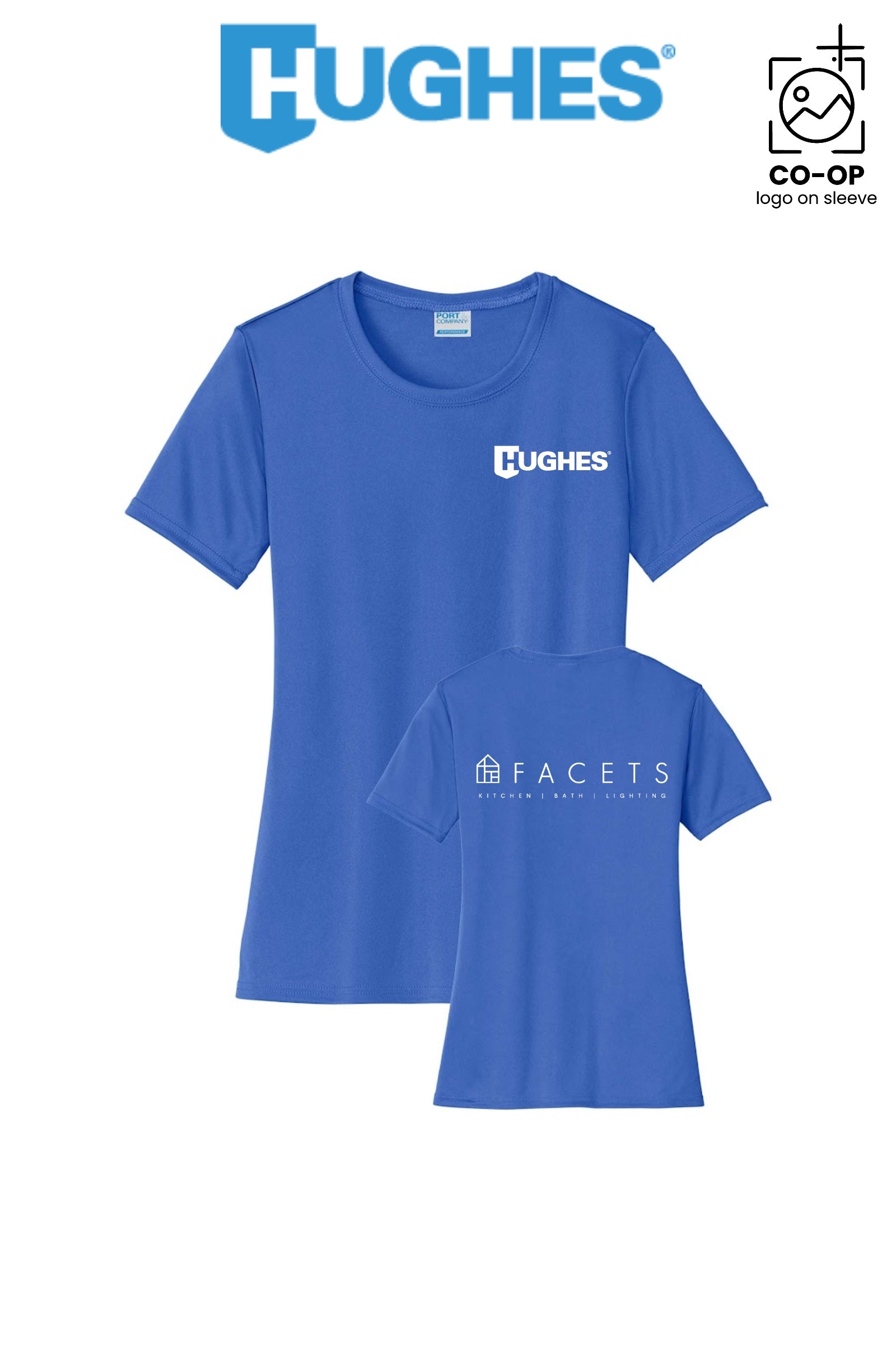Port & Co™ Womens PerformanceUPF50 Tee - HUGHES SUPPLY - HUNTERSVILLE