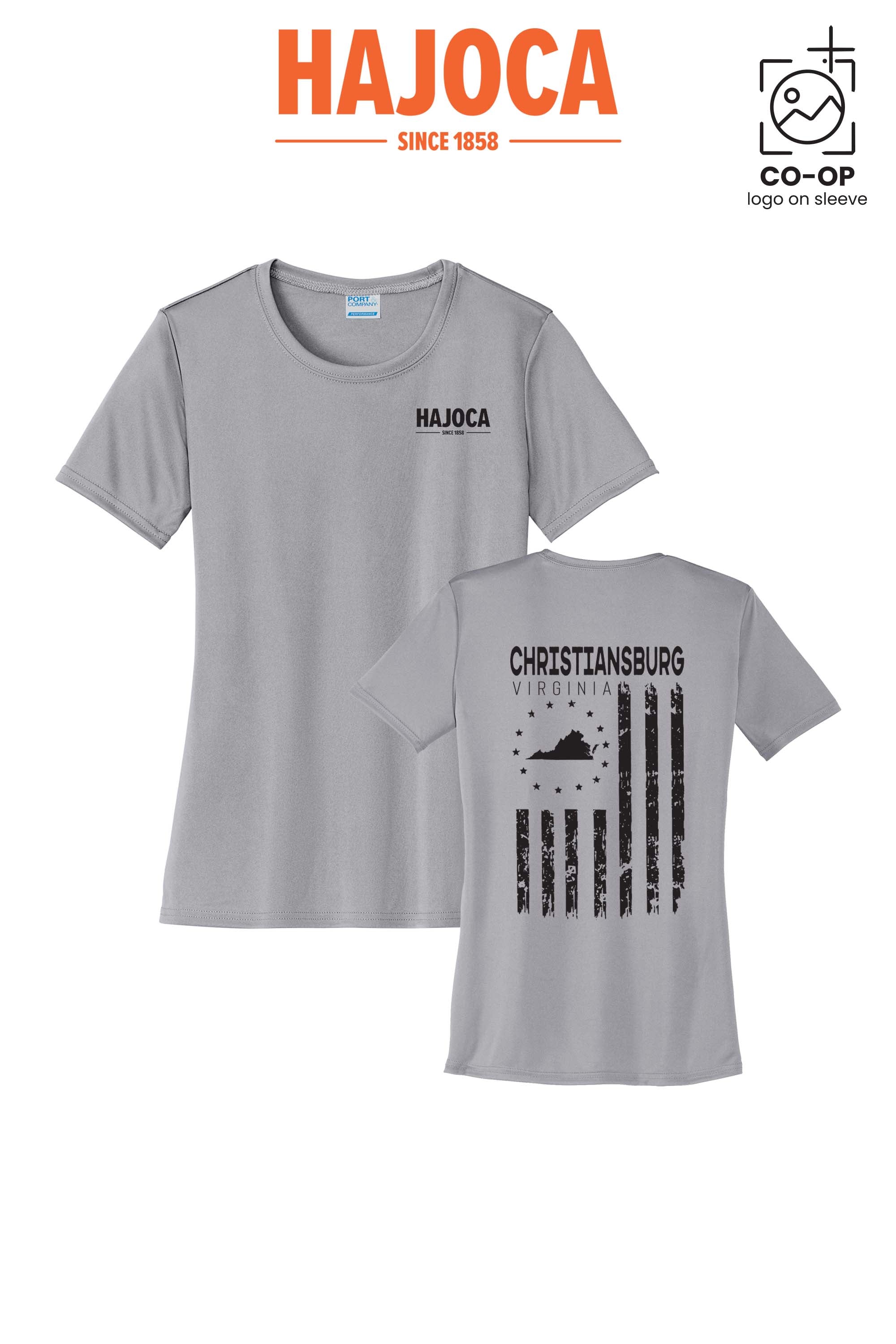 Port & Co™ Womens PerformanceUPF50 Tee - HAJOCA - CHRISTIANSBURG