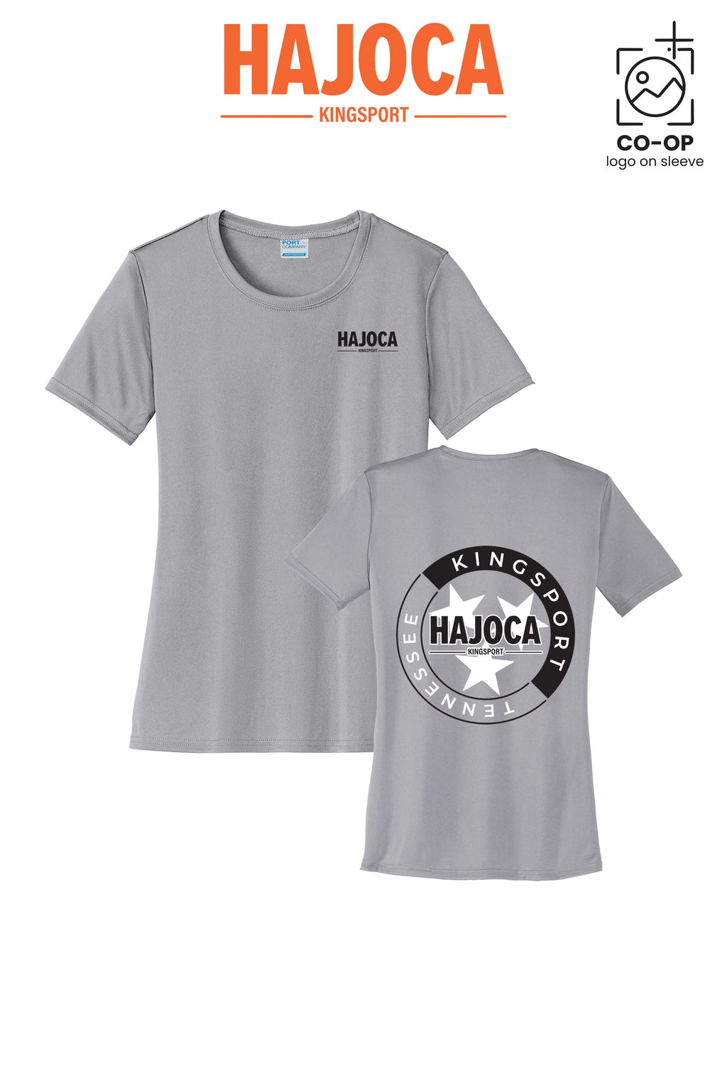 Port & Co™ Womens Performance UPF50 Tee - HAJOCA - KINGSPORT (Back Print)